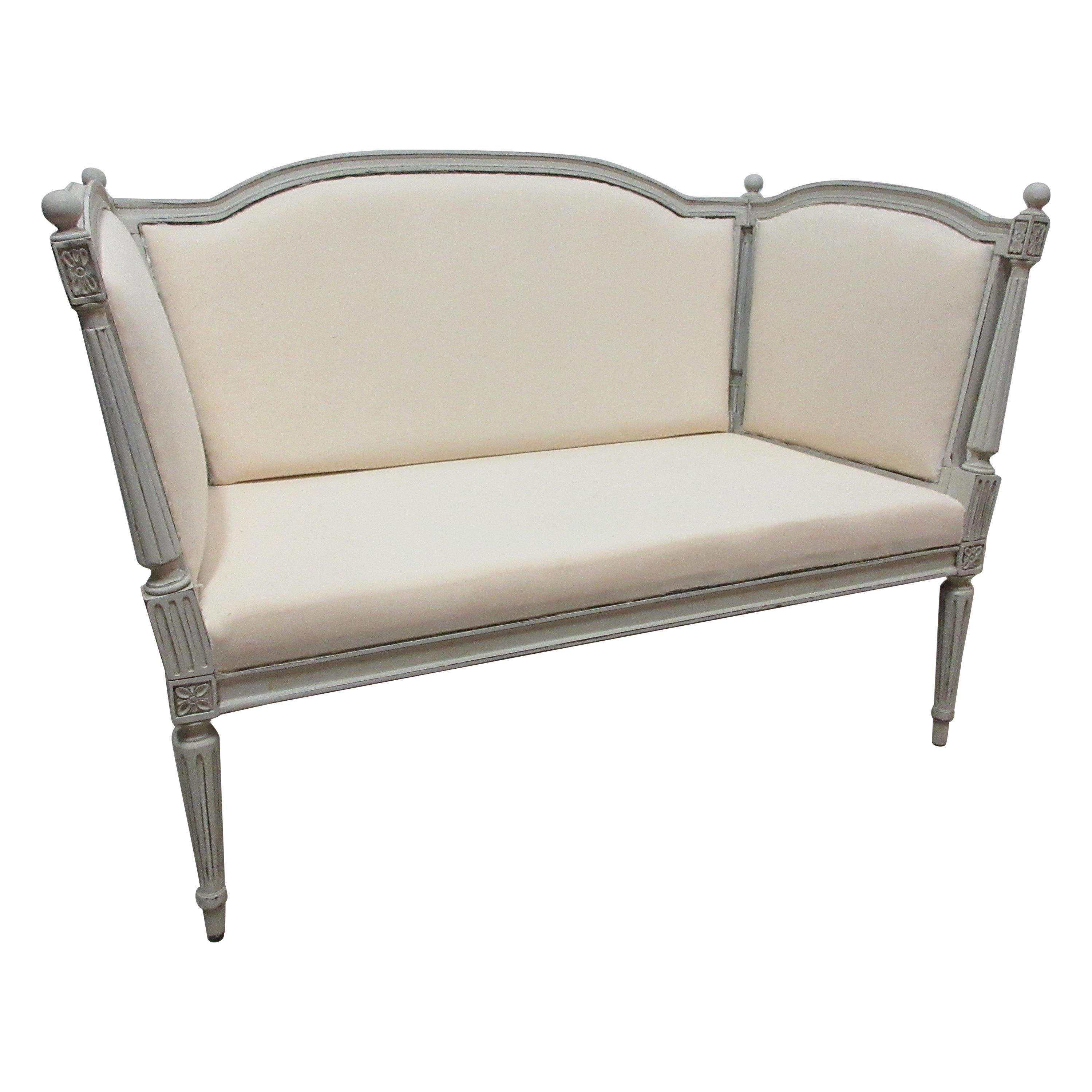 Swedish Gustavian Loveseat Sofa For Sale