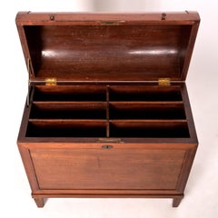 Swedish Gustavian Mahogany box with Domed Lid