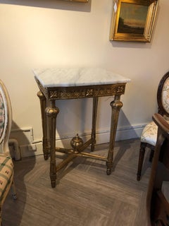 Swedish Gustavian Marble-Top Table