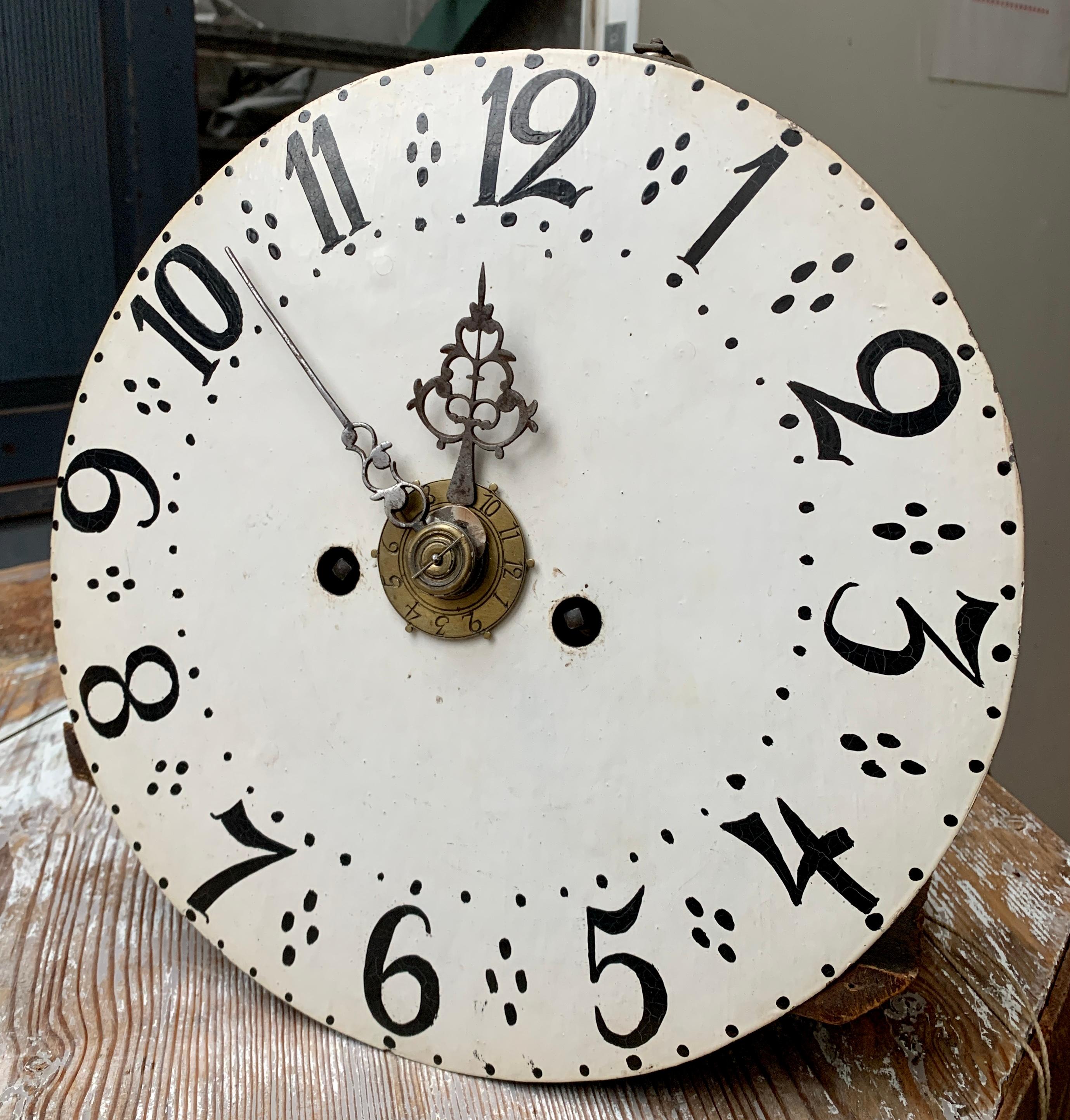 Swedish Gustavian Mora Clock in Original Paint 10