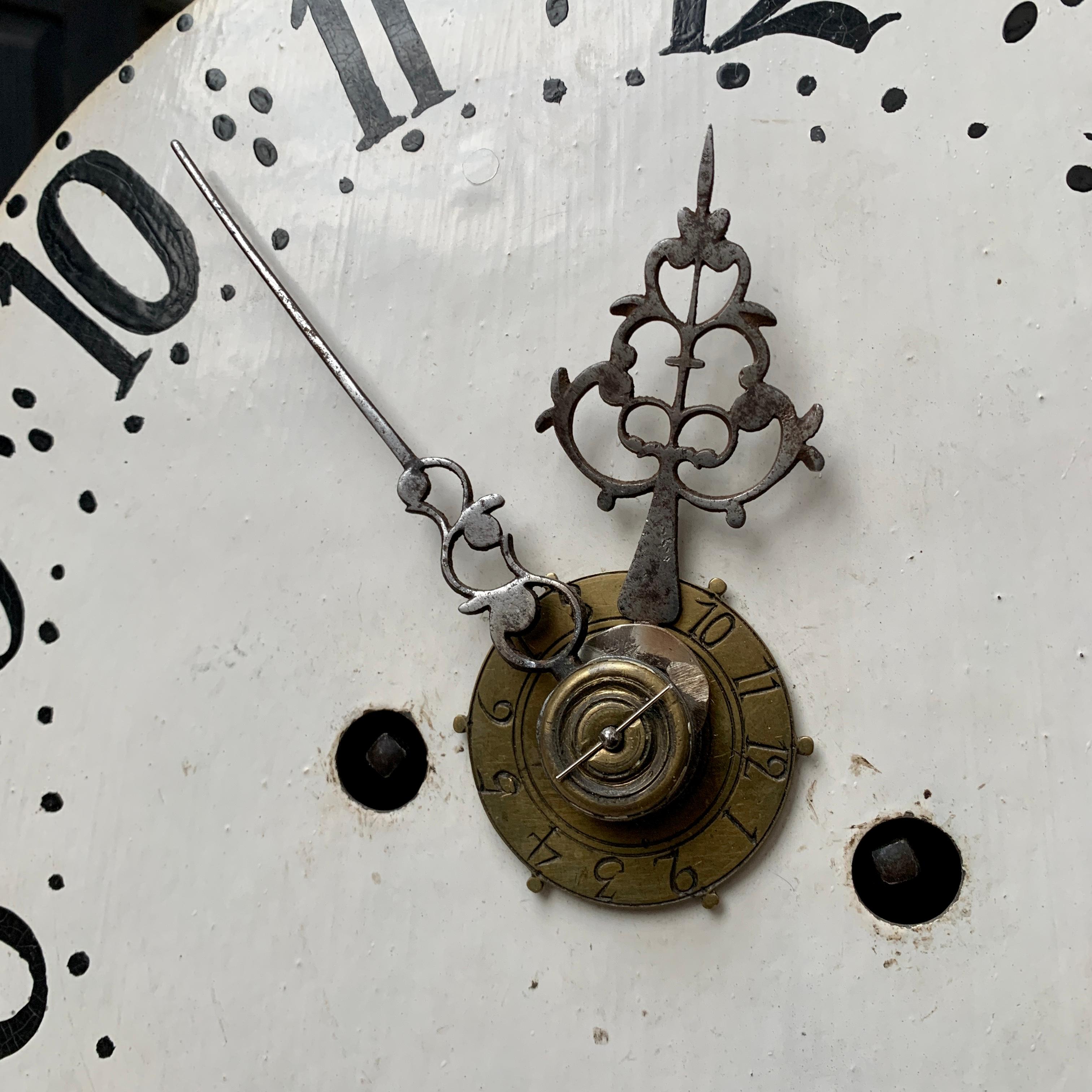 Swedish Gustavian Mora Clock in Original Paint 11