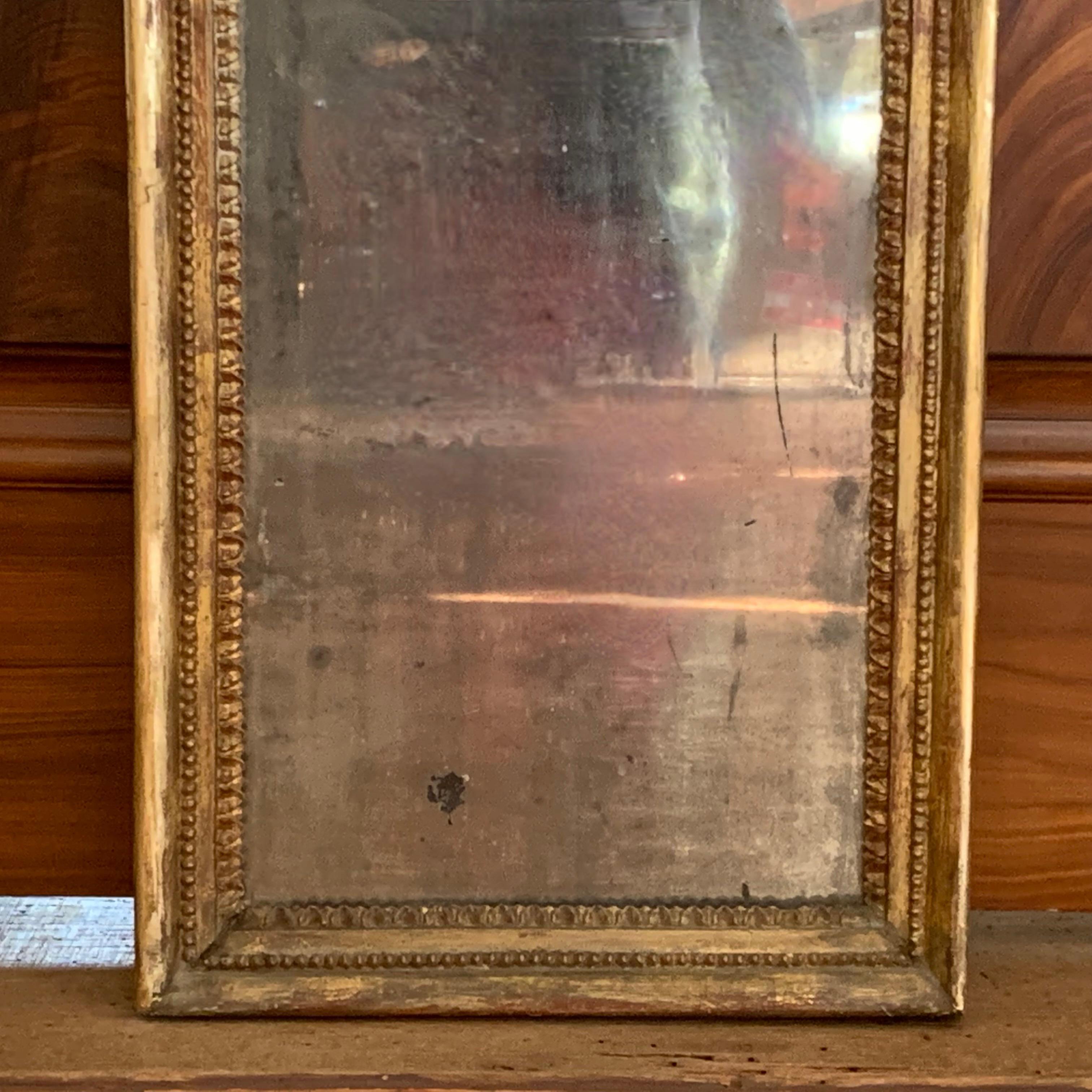 Swedish Gustavian Neoclassical Gilded Pier Mirror With Associated Marble Topped  For Sale 3