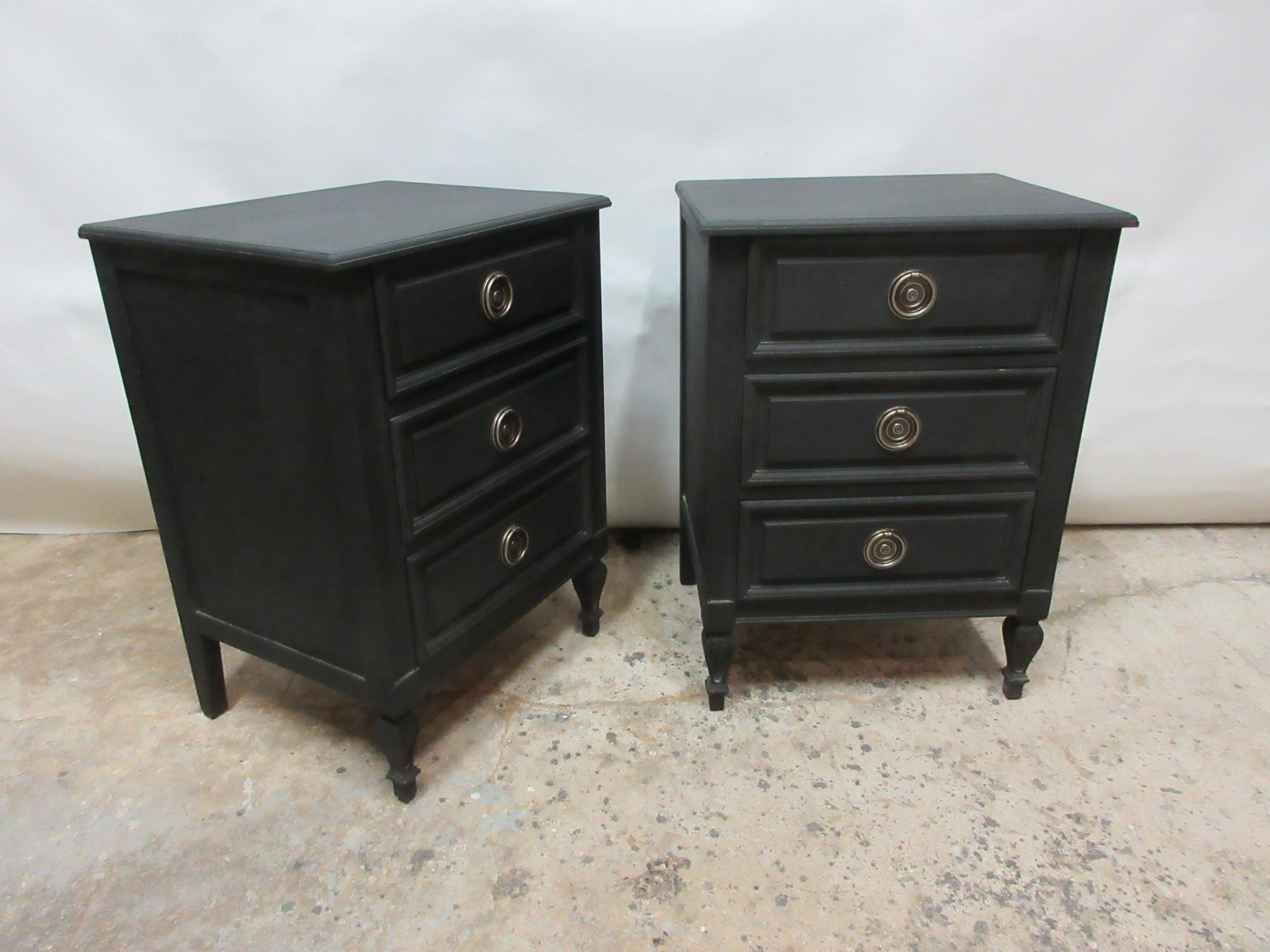 Swedish Gustavian Nightstands In Good Condition In Hollywood, FL