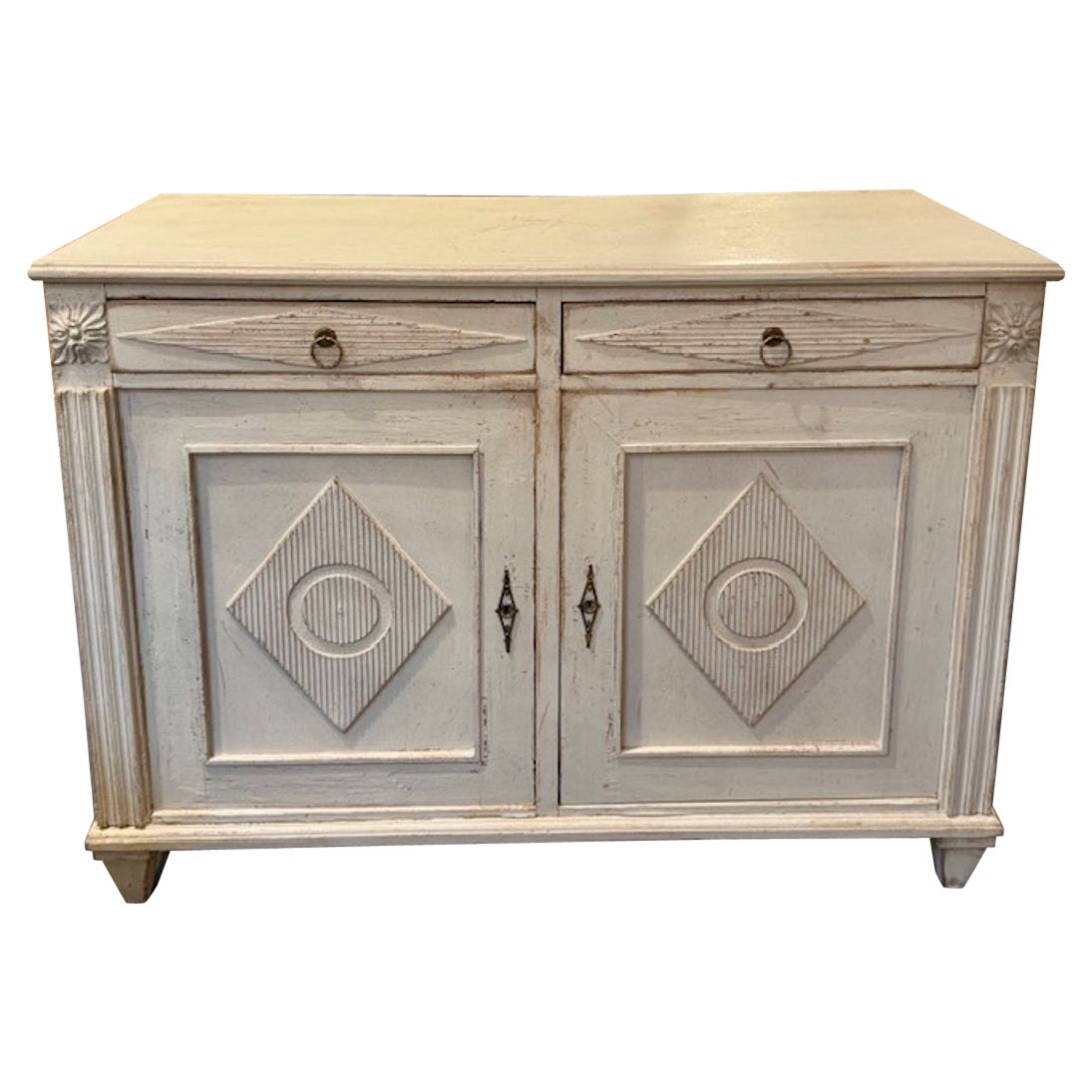 Swedish Gustavian Painted Cabinet