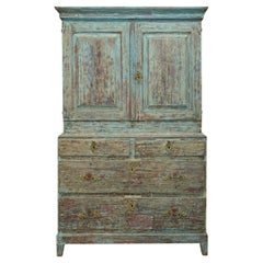 Swedish Gustavian Painted Cabinet