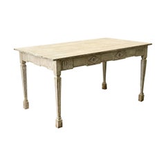 Antique Swedish Gustavian Painted Center Table