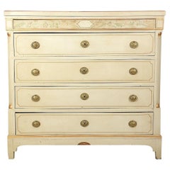 Swedish Gustavian Painted Chest of Drawers Commode Tallboy, 19th Century
