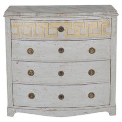 Cassettiera svedese gustaviana dipinta con livrea decorativa, CIRCA 1840