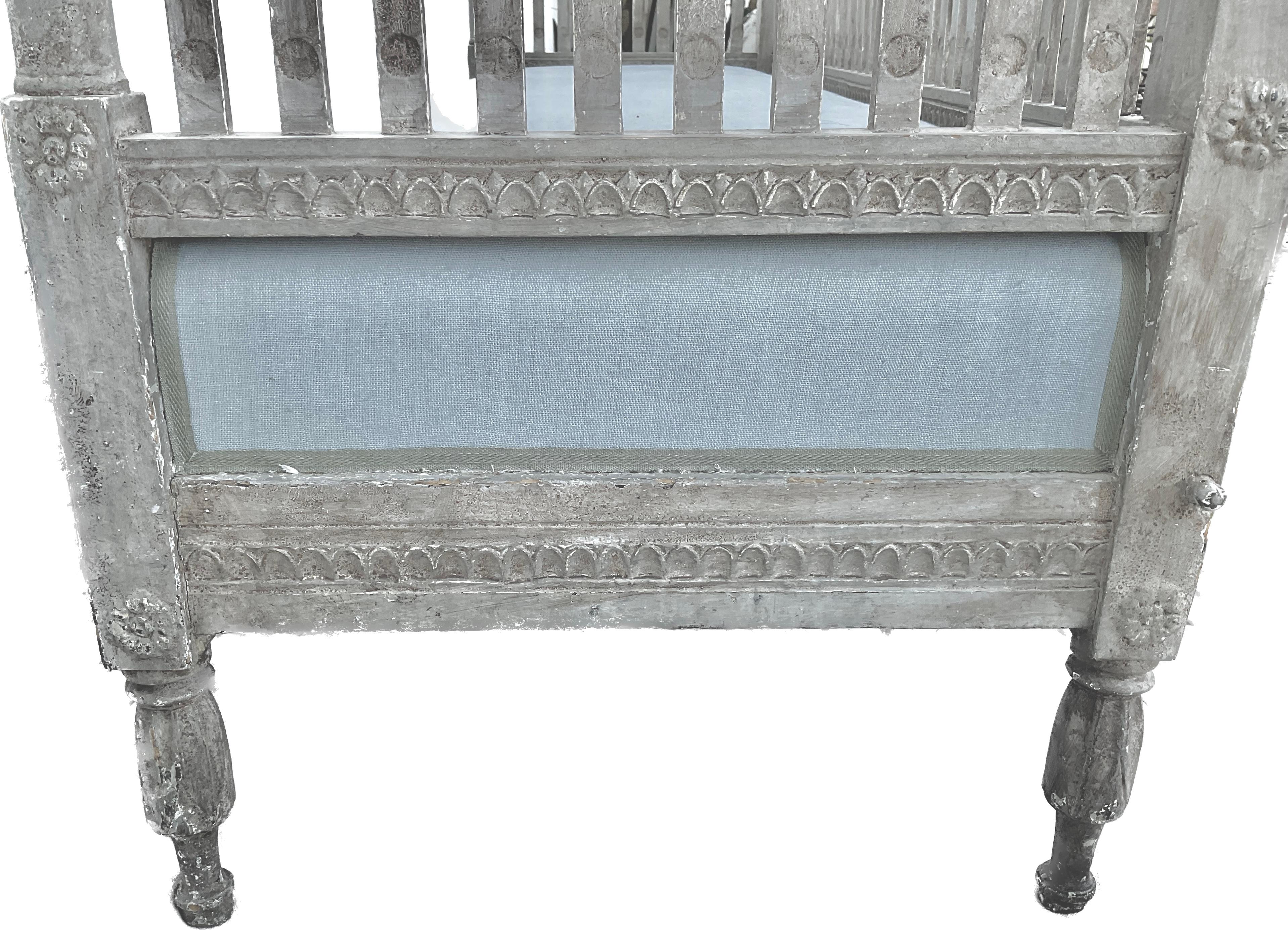 Swedish Gustavian Painted Daybed 1