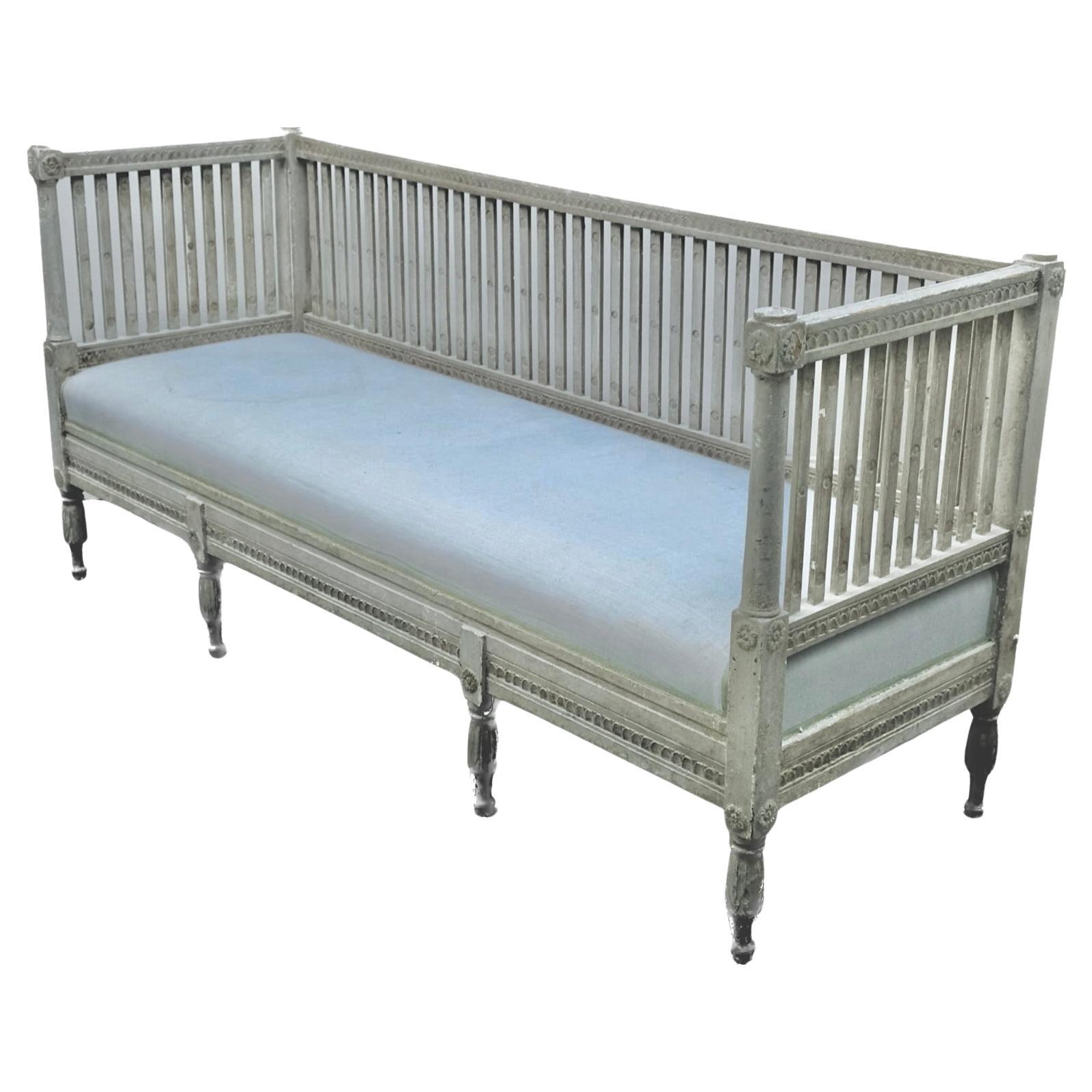 Swedish Gustavian Painted Daybed