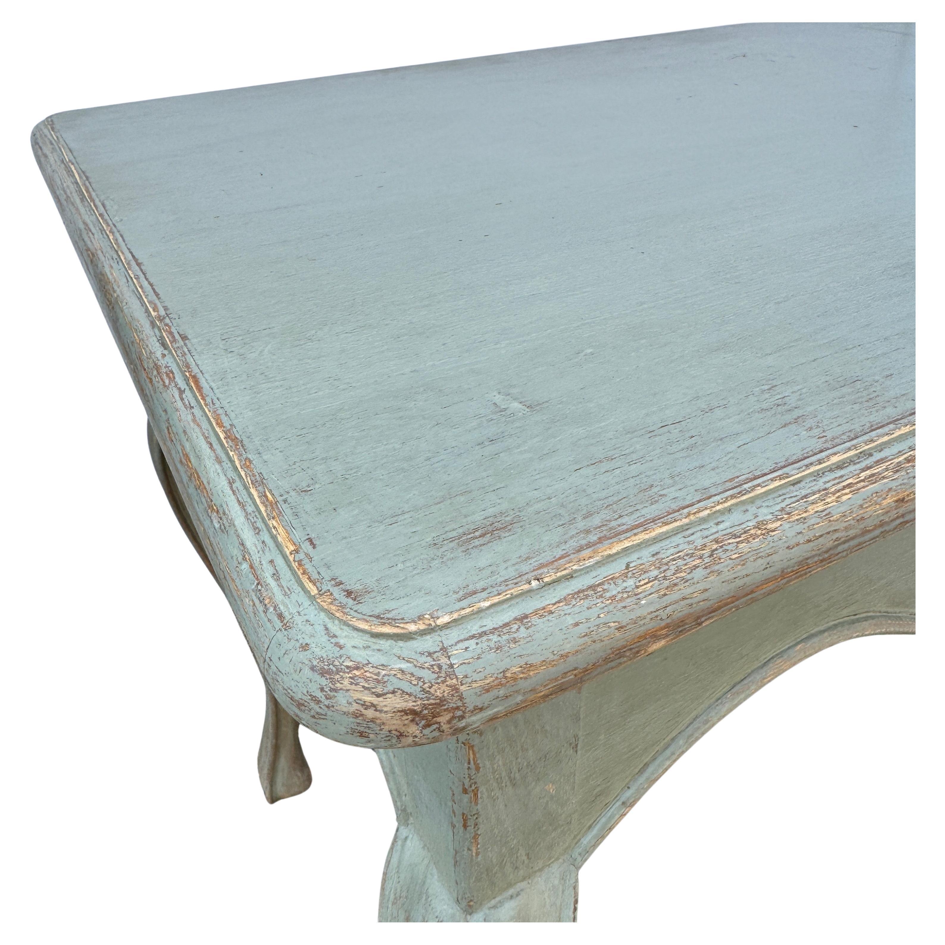 Swedish Gustavian Painted Hall Console End Occasional Table For Sale 3