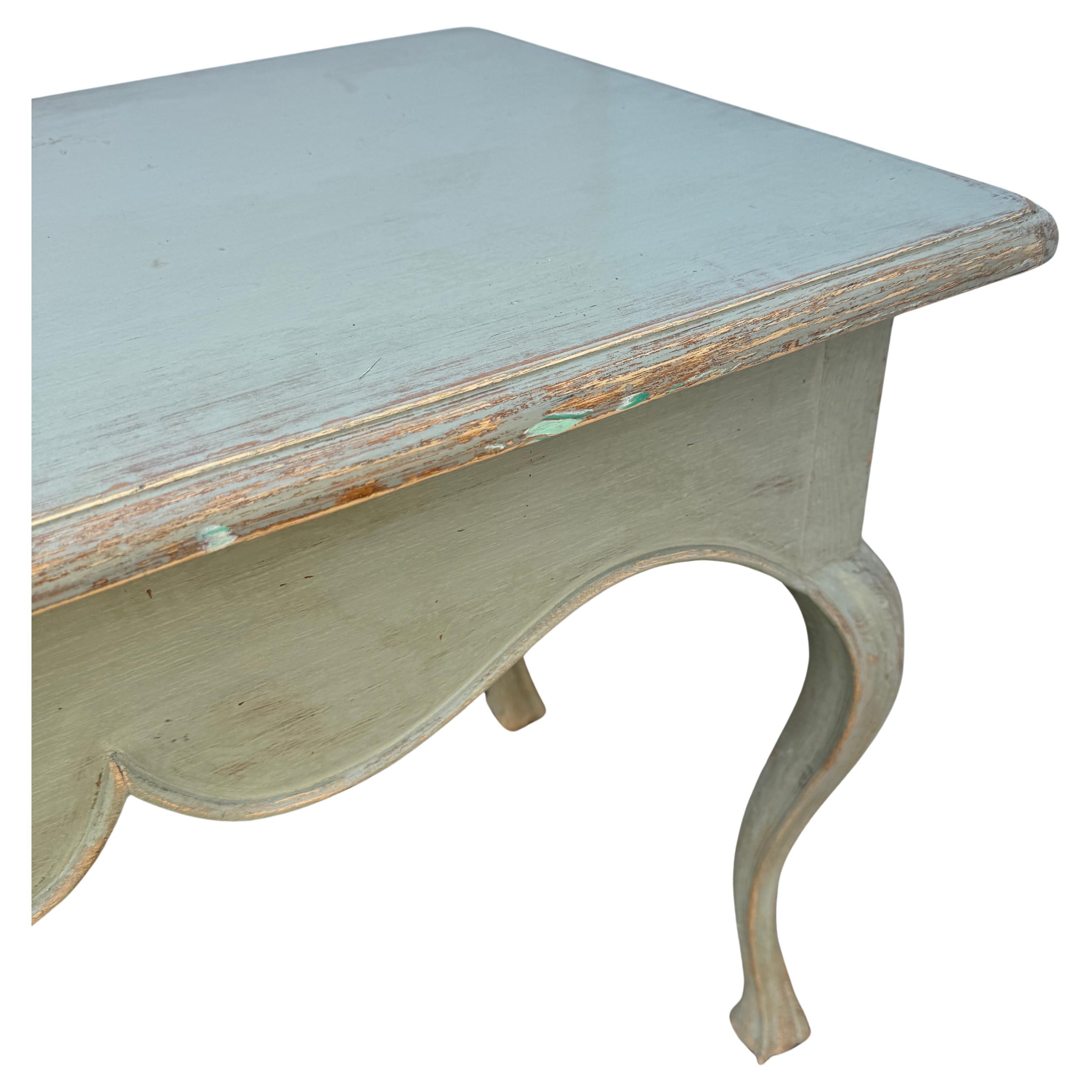 Swedish Gustavian Painted Hall Console End Occasional Table For Sale 4