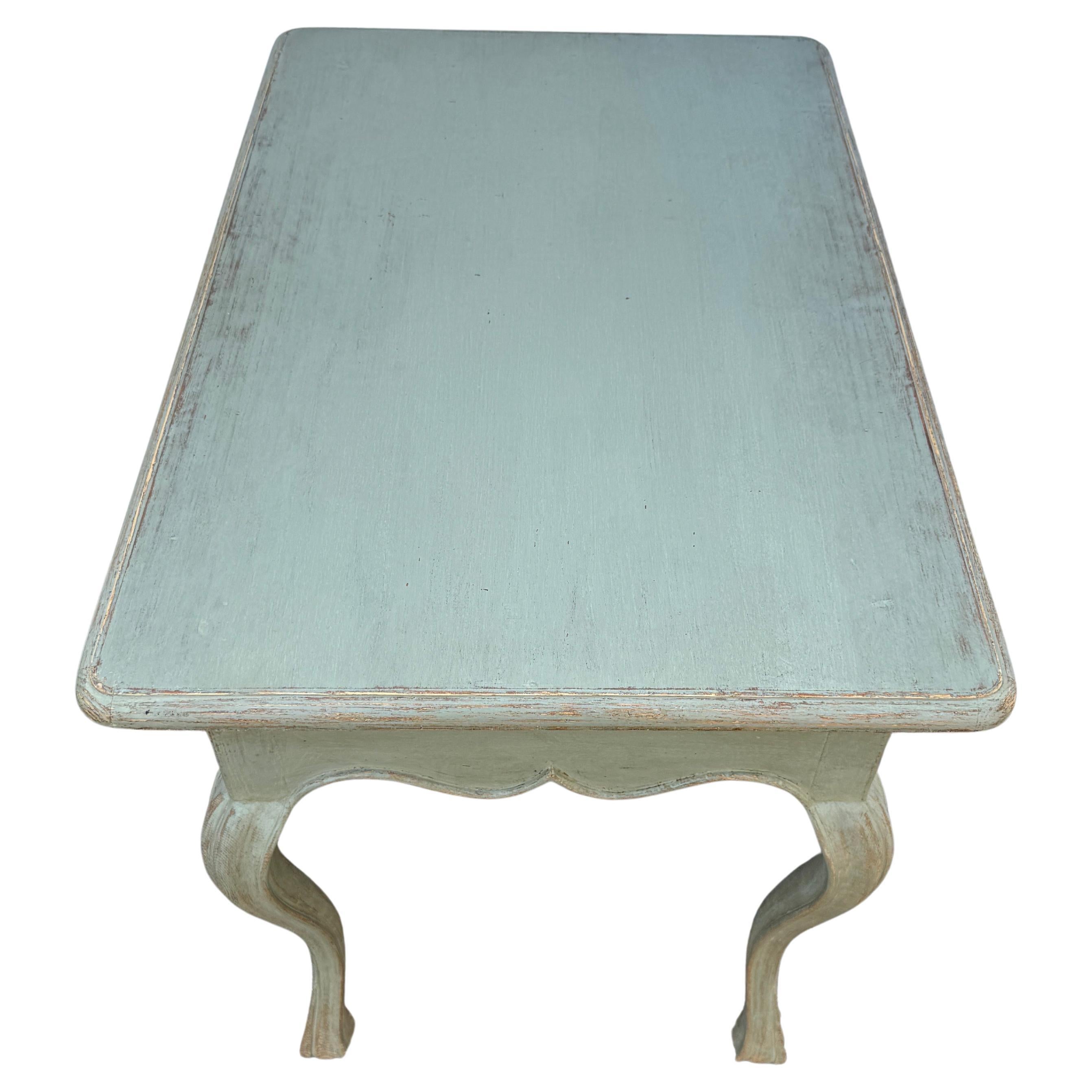 Swedish Gustavian Painted Hall Console End Occasional Table For Sale 5