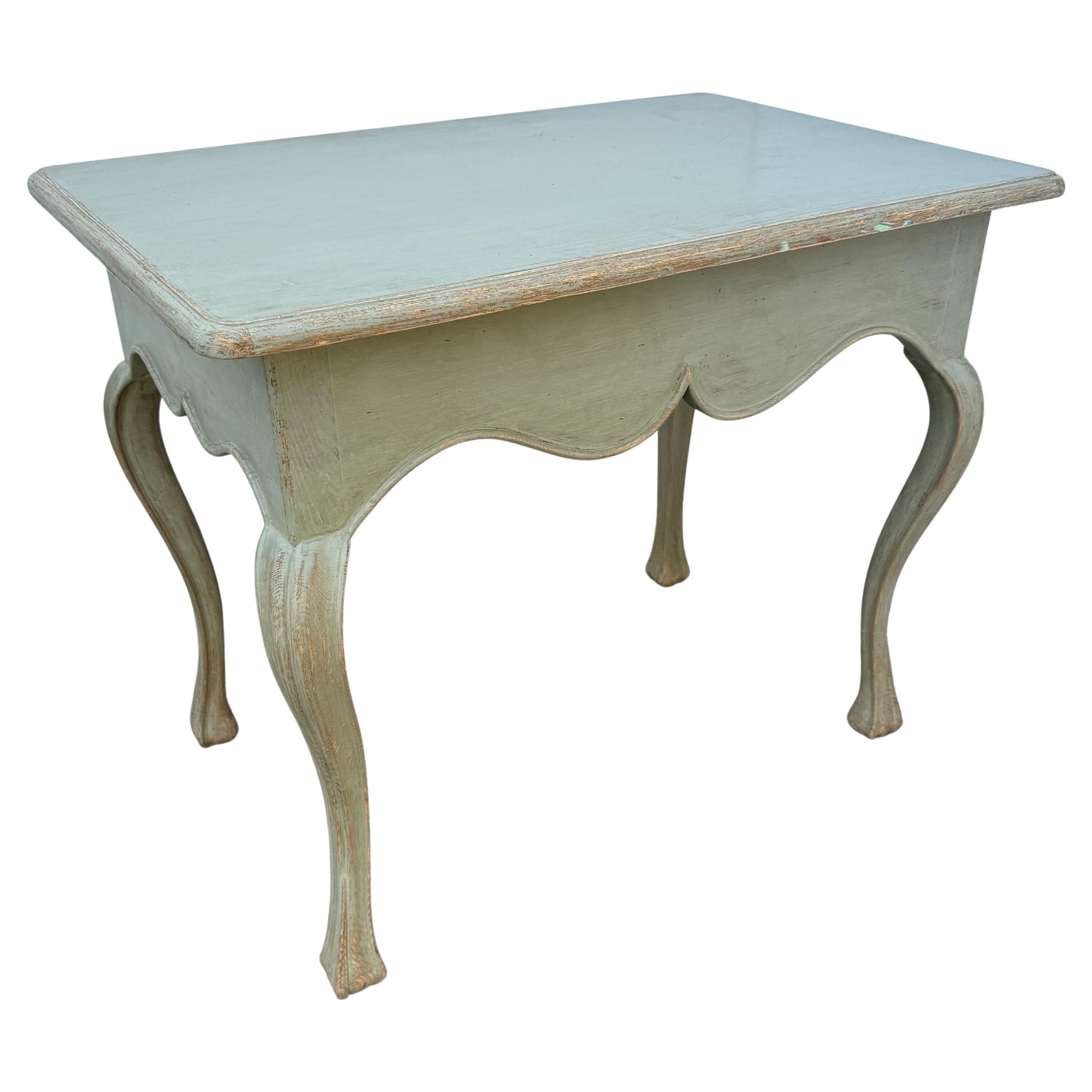 Swedish Gustavian Painted Hall Console End Occasional Table For Sale 6
