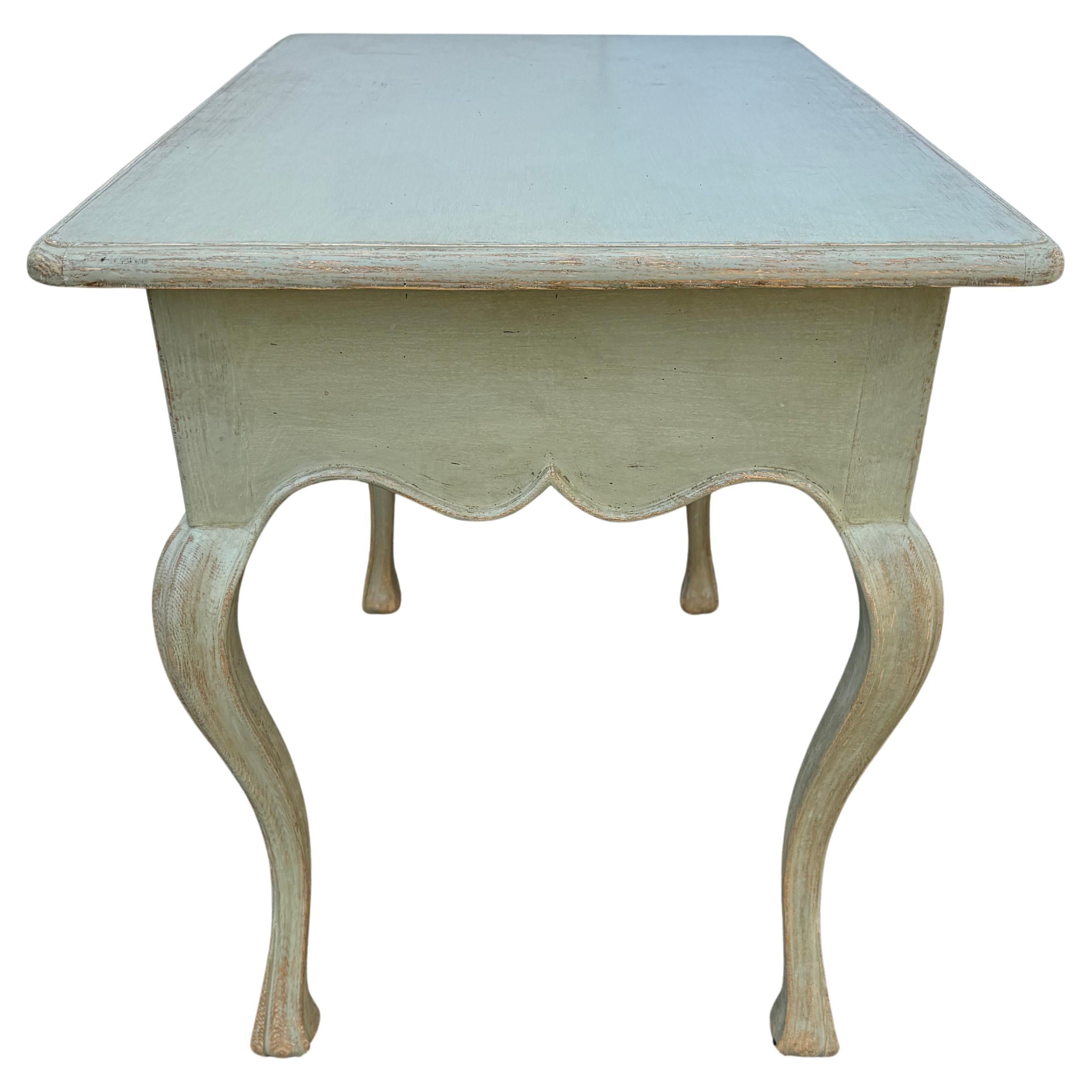 Swedish Gustavian Painted Hall Console End Occasional Table For Sale 2