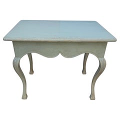 Table d'appoint à console de style gustavien suédois peinte