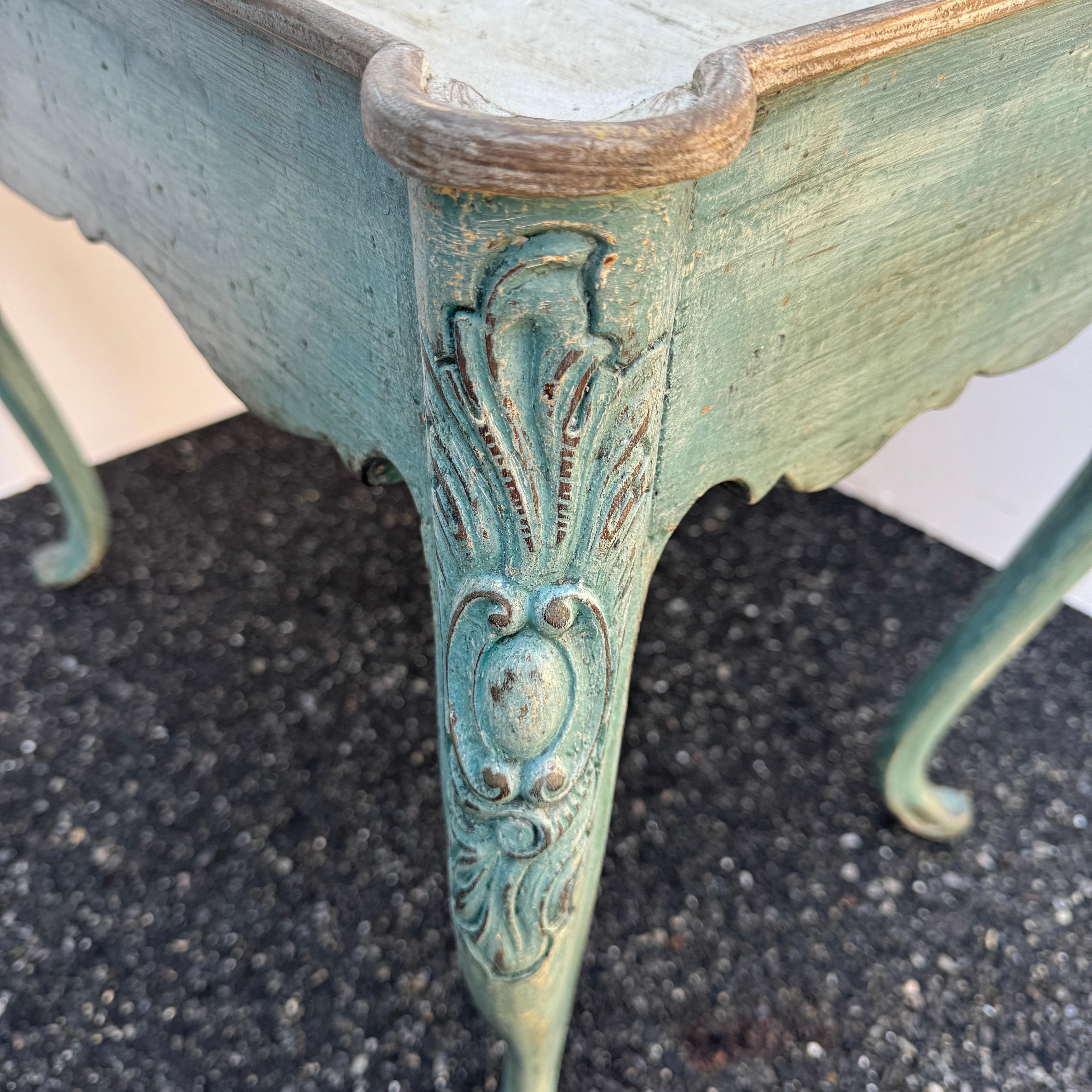 Swedish Gustavian Painted Hall End or Occasional Table For Sale 4