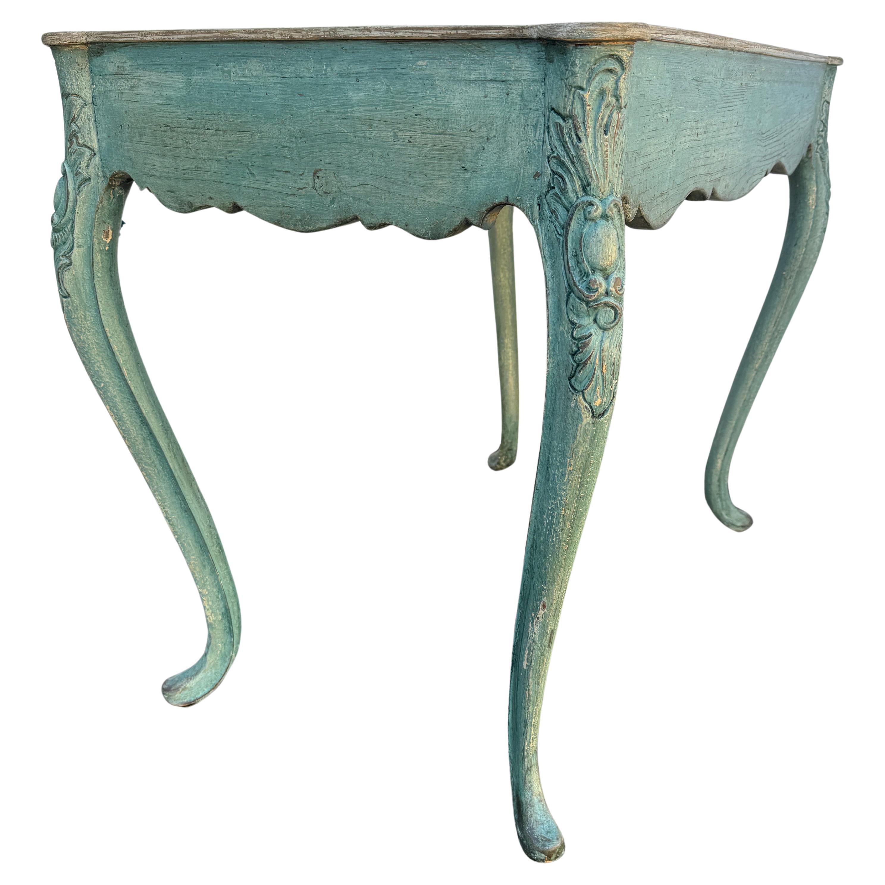 18th Century Swedish Gustavian Painted Hall End or Occasional Table For Sale