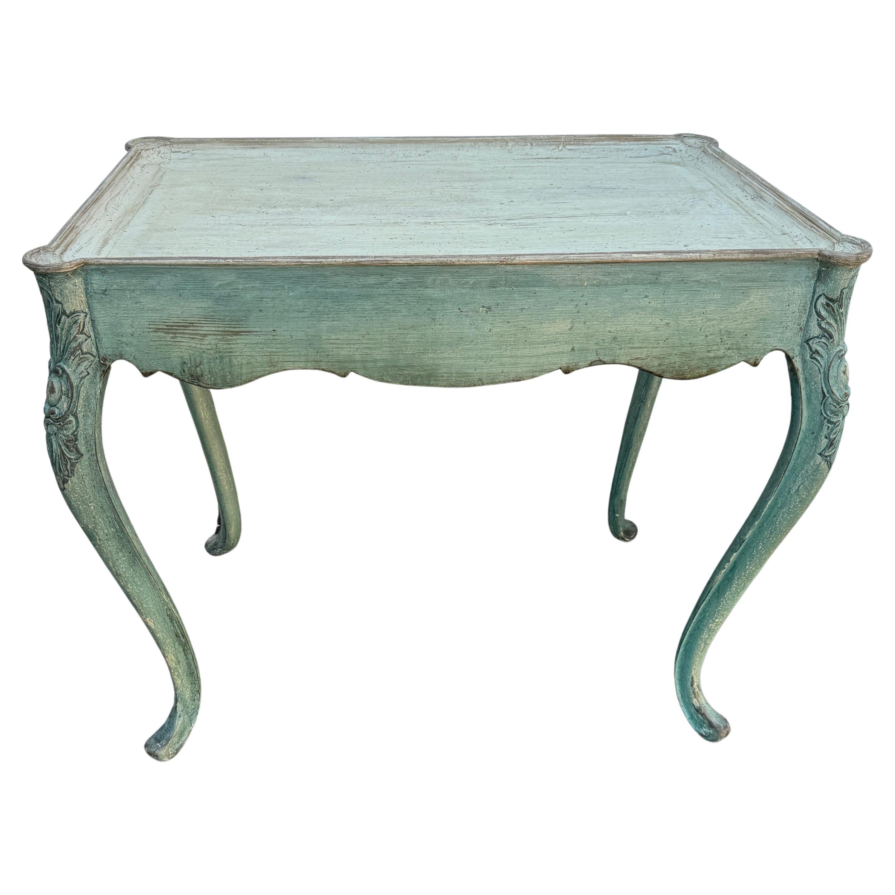 Swedish Gustavian Painted Hall End or Occasional Table For Sale