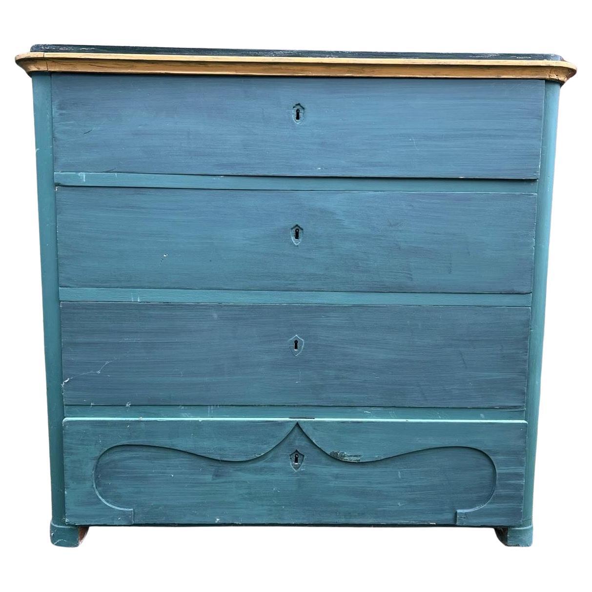 Credenza svedese gustaviana dipinta Buffet Commode bianco C.1860 Greene 
Greene in vendita