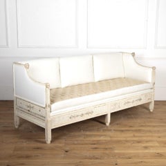 Schwedisches Gustavianisches bemaltes Sofa