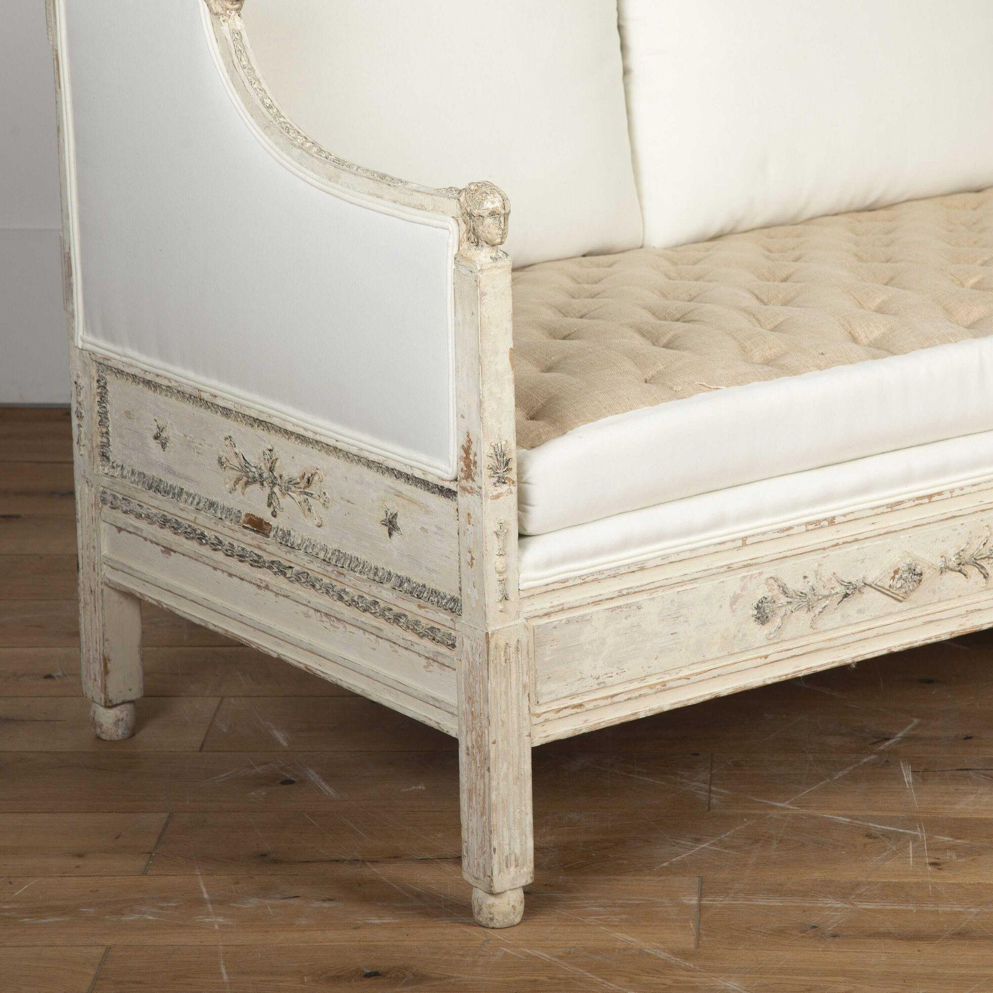 Swedish Gustavian Painted Sofa 2