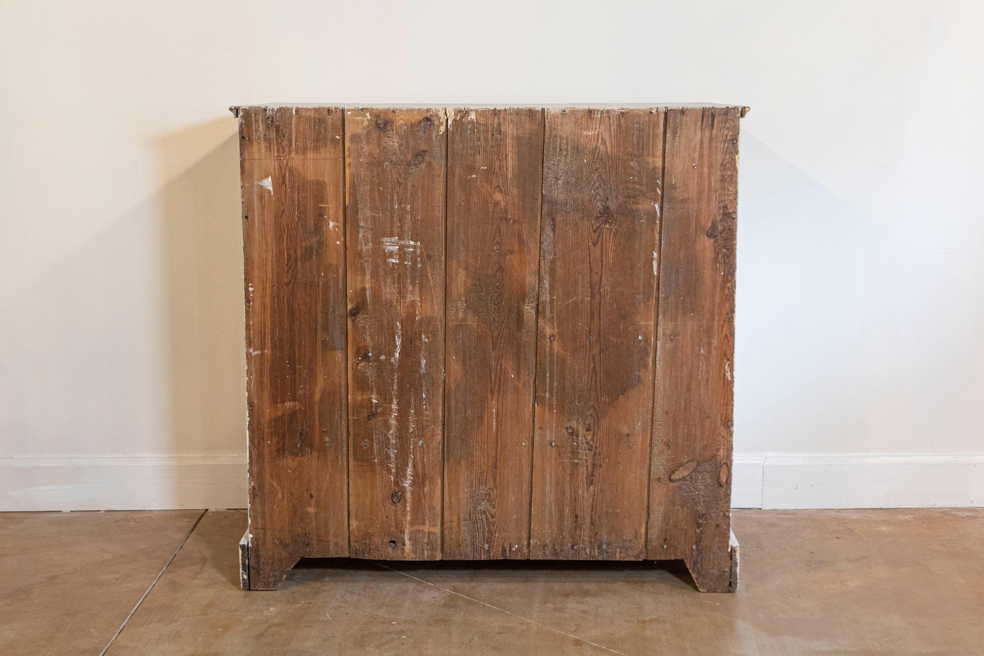 Swedish Gustavian Period 1810s Dove Gray Painted Sideboard with Diamond Motifs For Sale 2