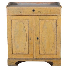 Swedish Gustavian Period Buffet in Original Yellow Paint, Late 18th Century