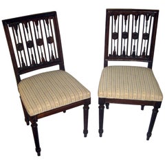 Paire de chaises suédoises d'époque gustavienne