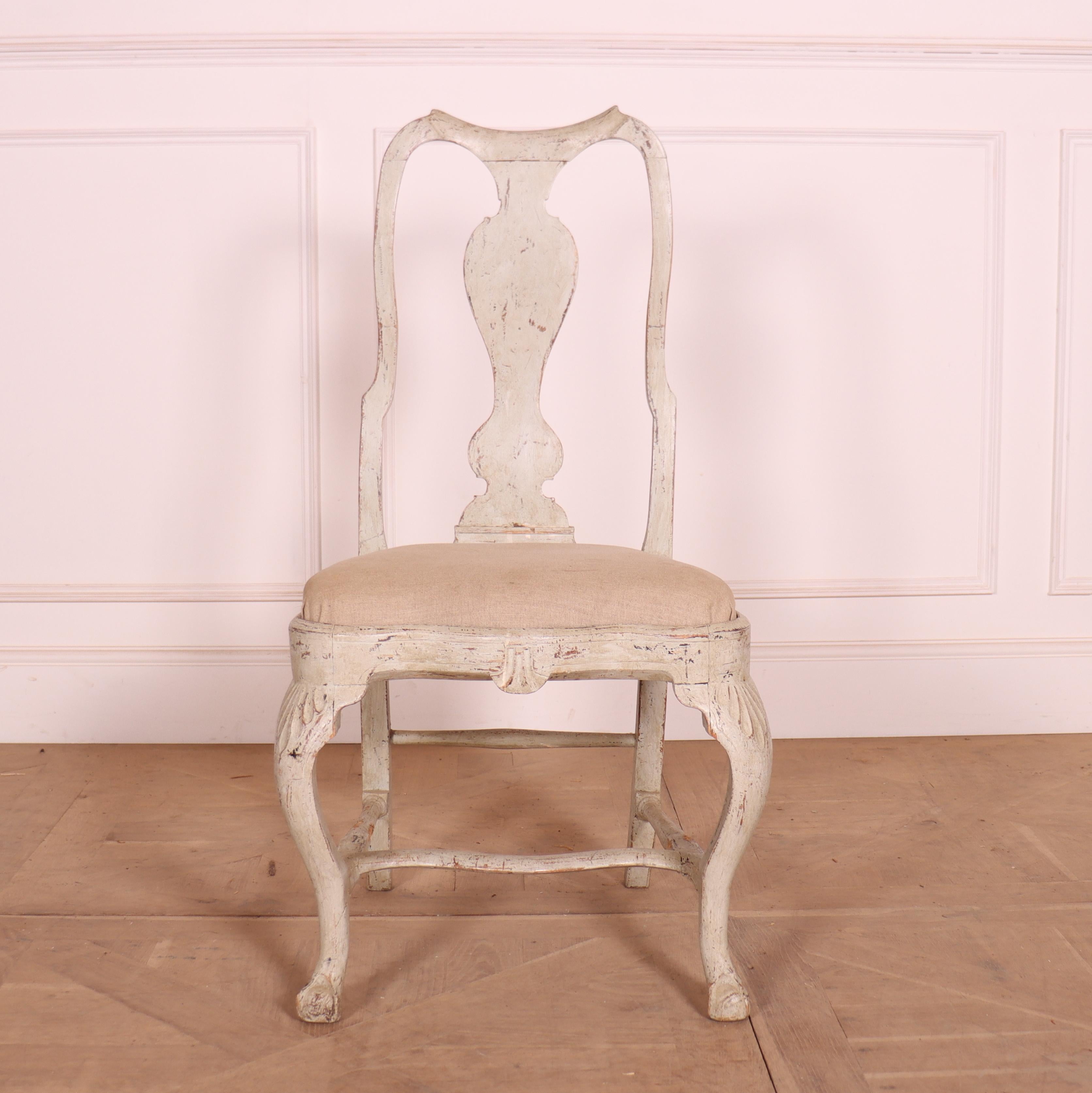 19th Century Swedish Gustavian Period Dining Chairs