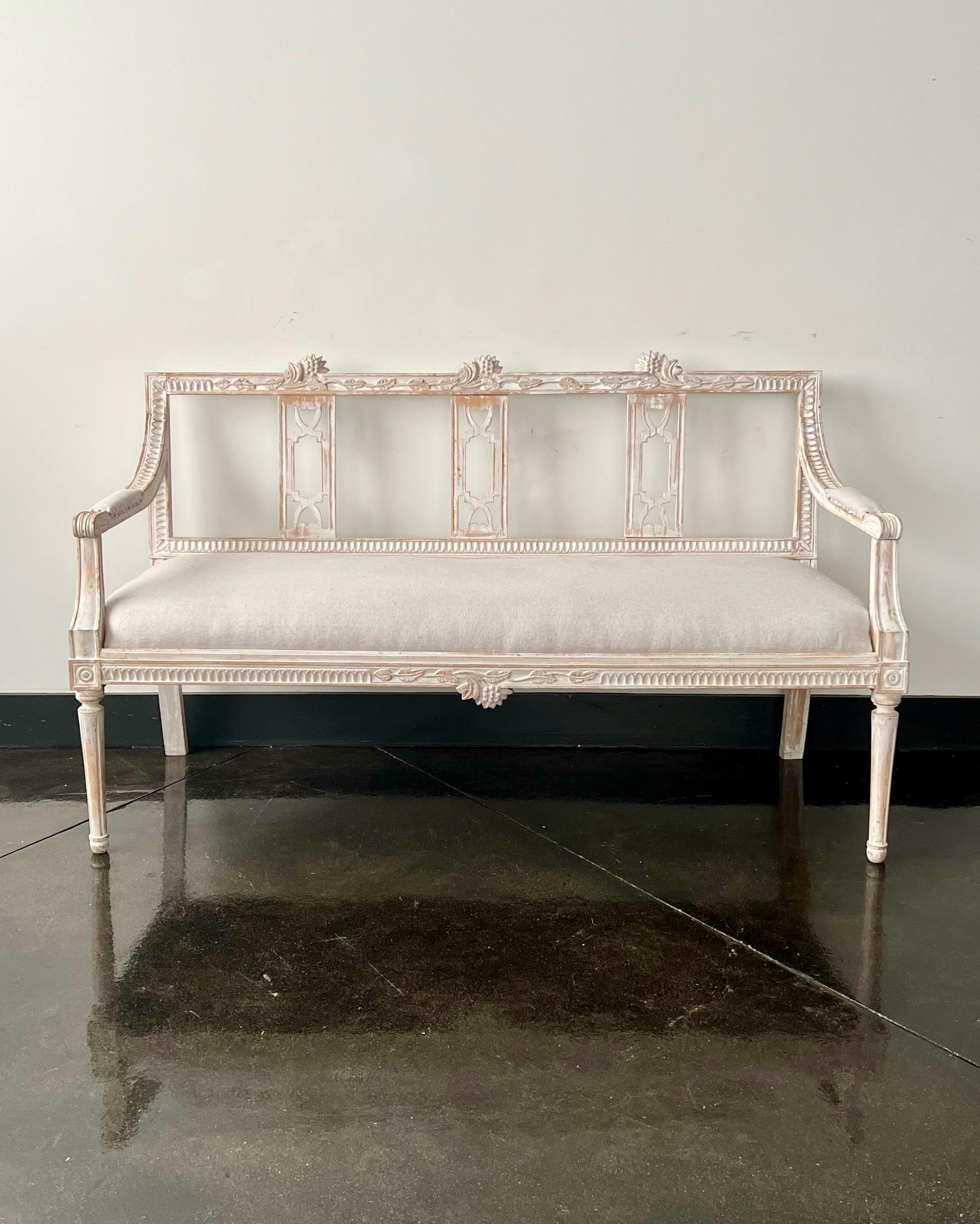 Schwedisches Lindome-Sofa aus der Gustavianischen Periode, um 1800 im Angebot 1