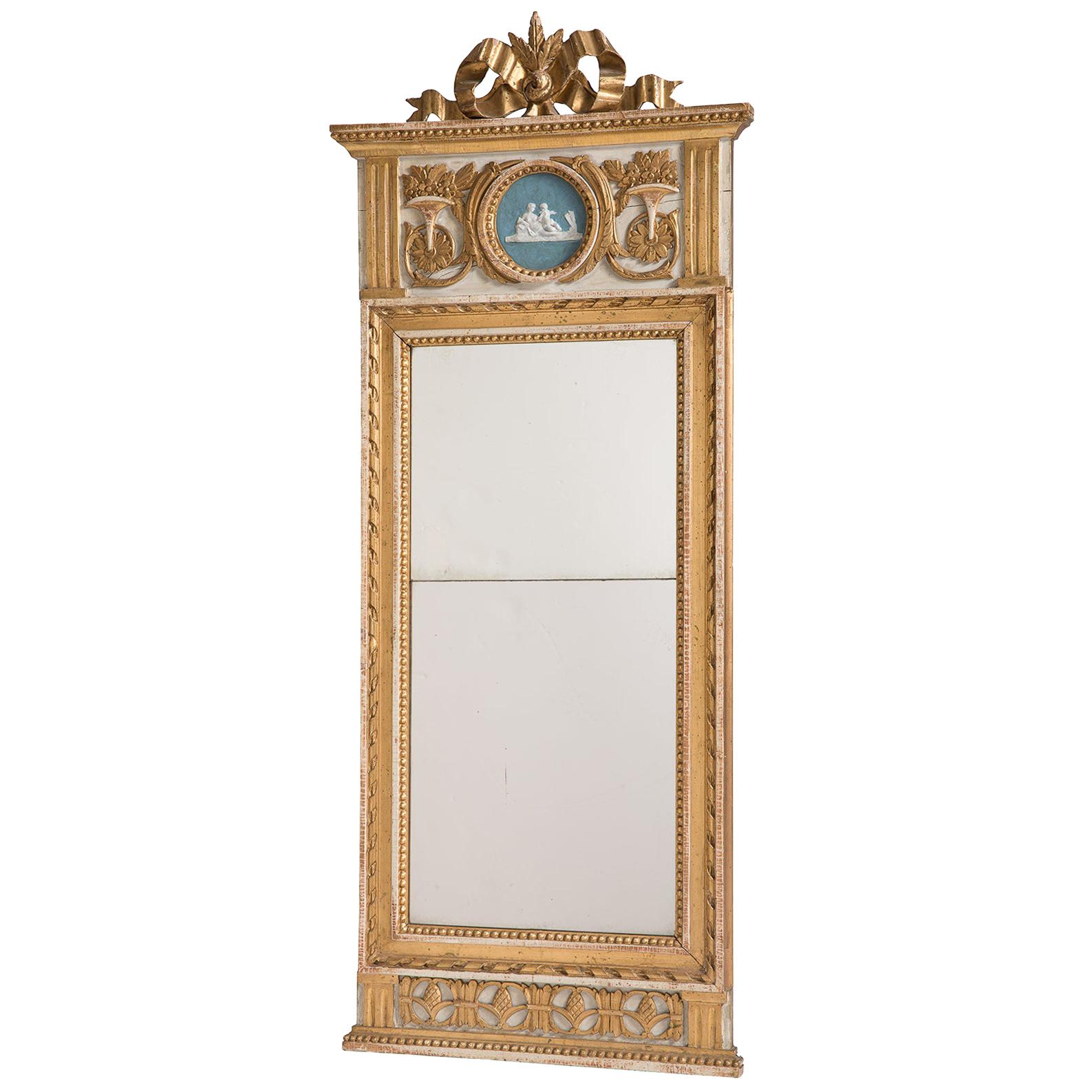 Swedish Gustavian Period Mirror with Divided Glass, circa 1790 For Sale