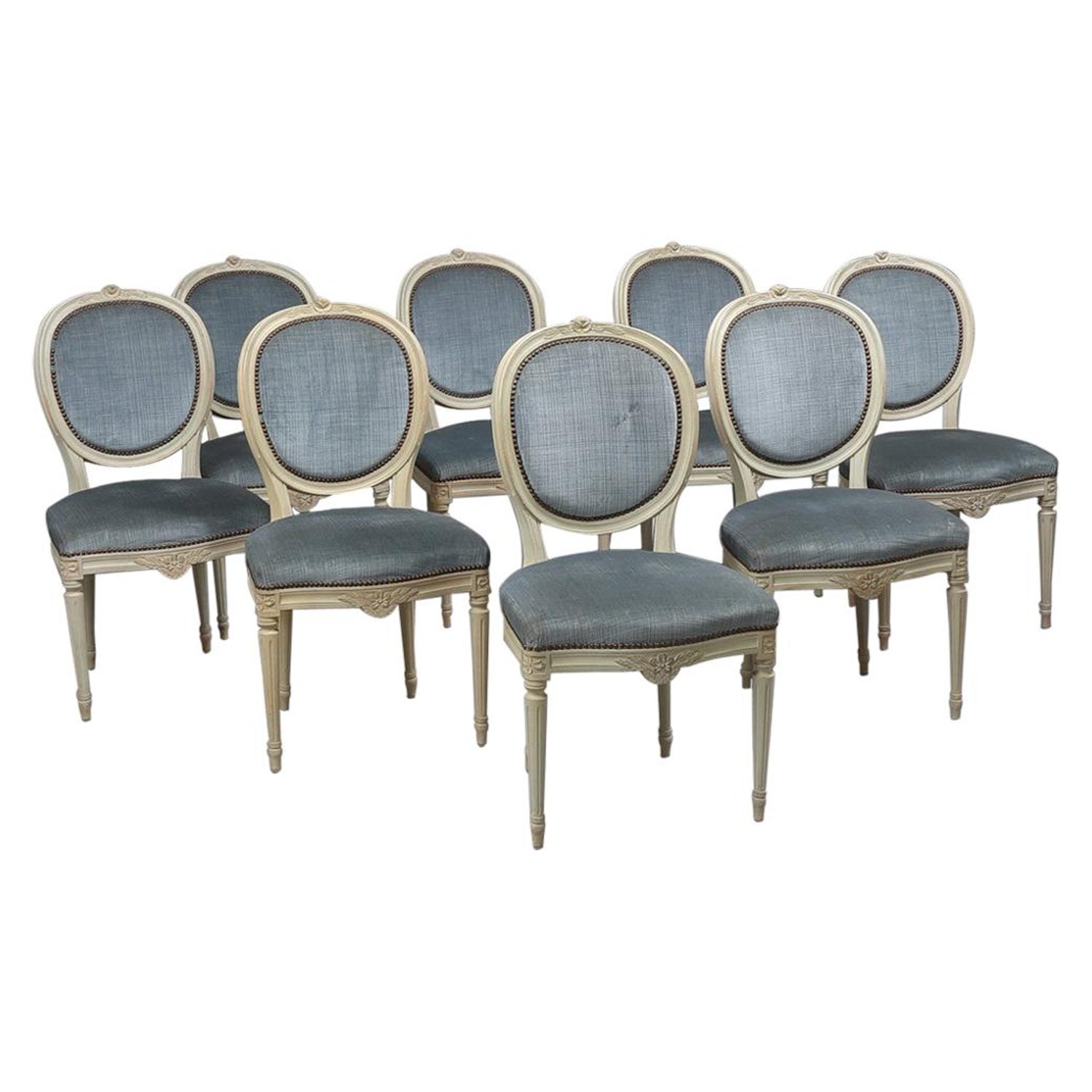 Swedish Gustavian Round Back, Round Back Dining Chairs Upholstered