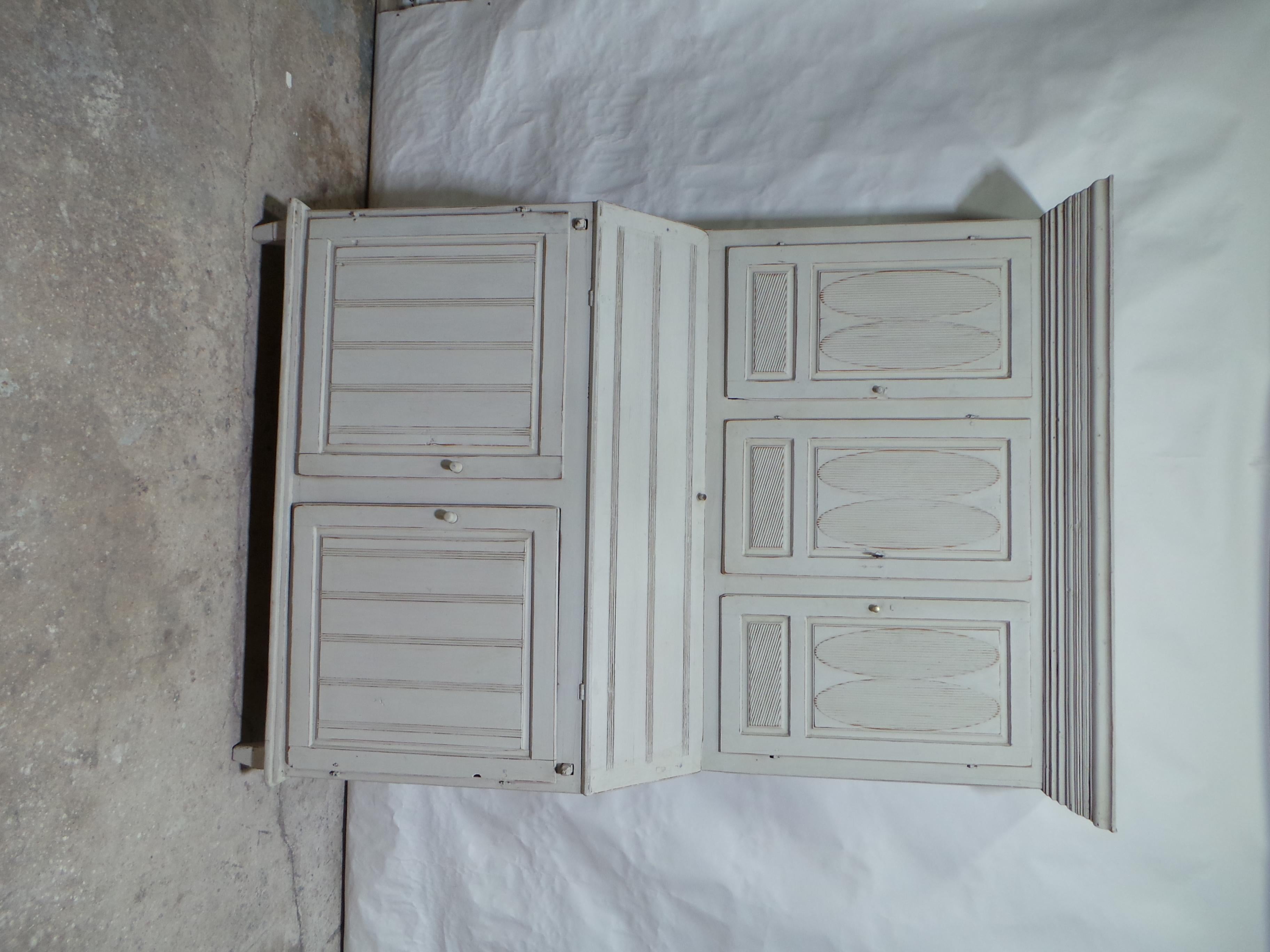 This is an Incredible and Very RARE Swedish Gustavian Secratery Hutch.  its been restored and repainted with Milk Paints 