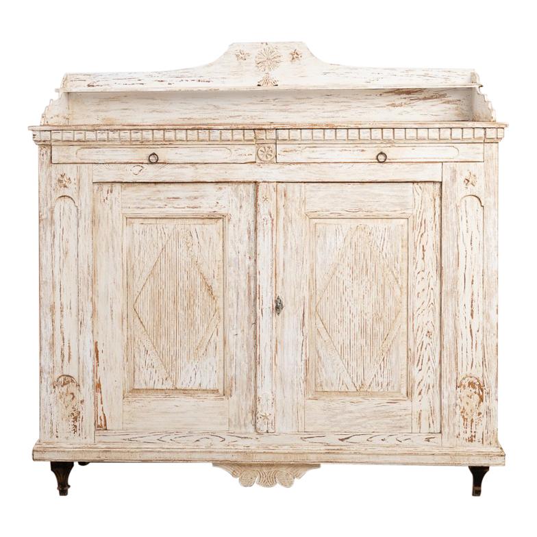 Swedish Gustavian Sideboard from the Late 18th Century with Old Historic Paint