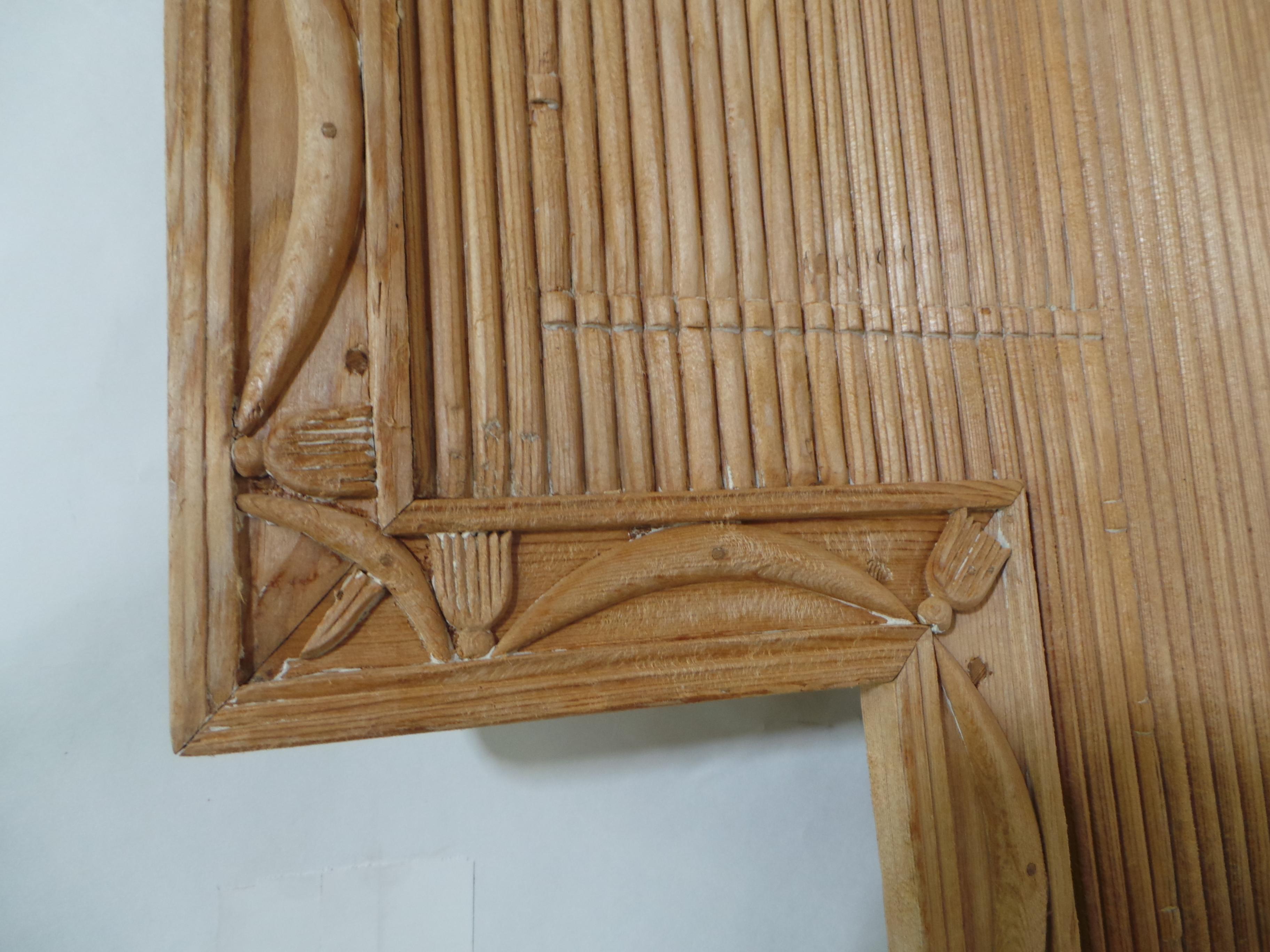 Wood Swedish Gustavian Sofa/Bed Natural Finish For Sale