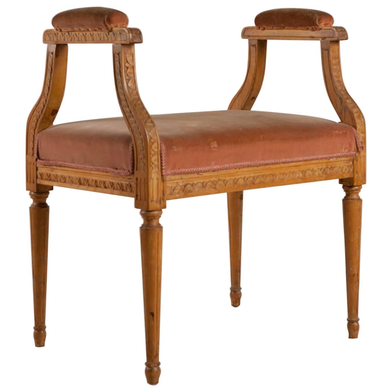 Swedish Gustavian Stool, circa 1780