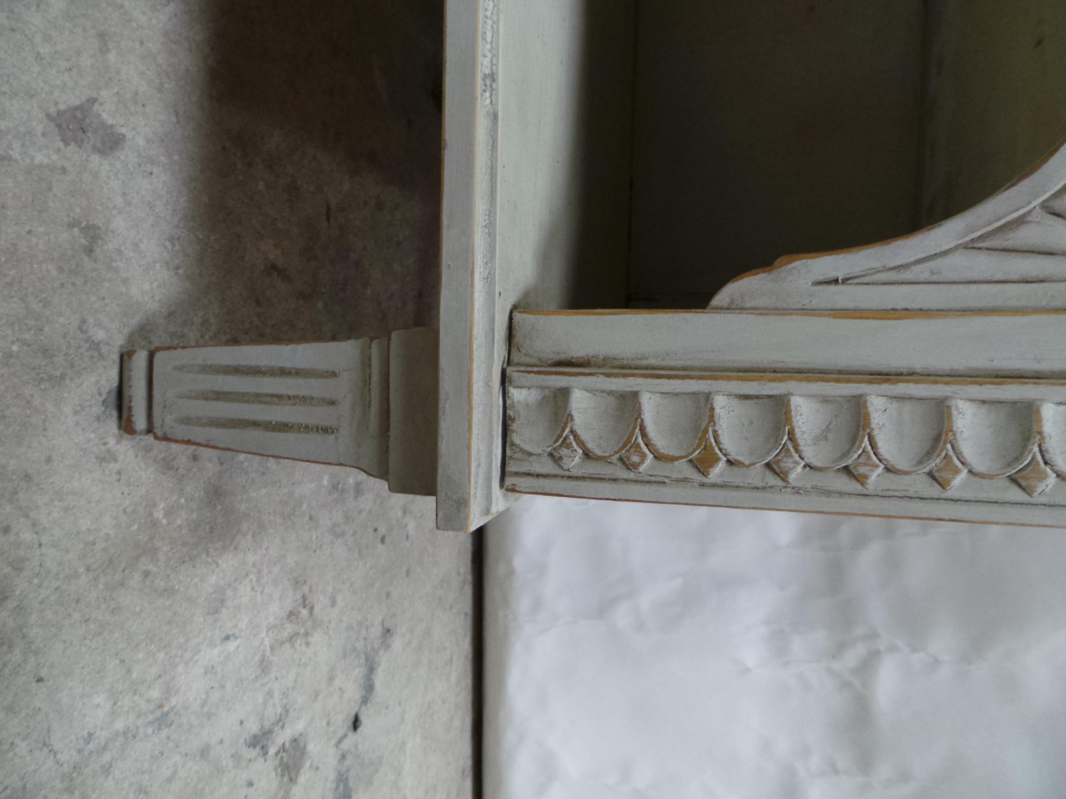 Swedish Gustavian Style 1 Door Cabinet For Sale 6