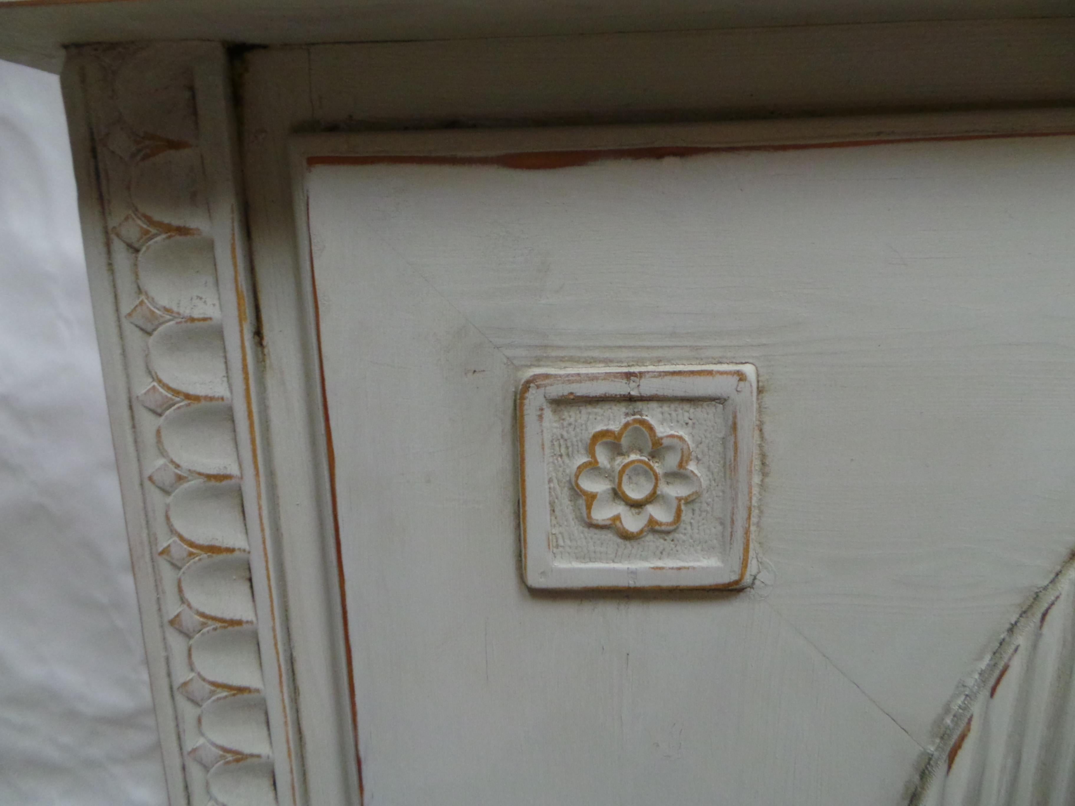 Swedish Gustavian Style 1 Door Cabinet For Sale 4