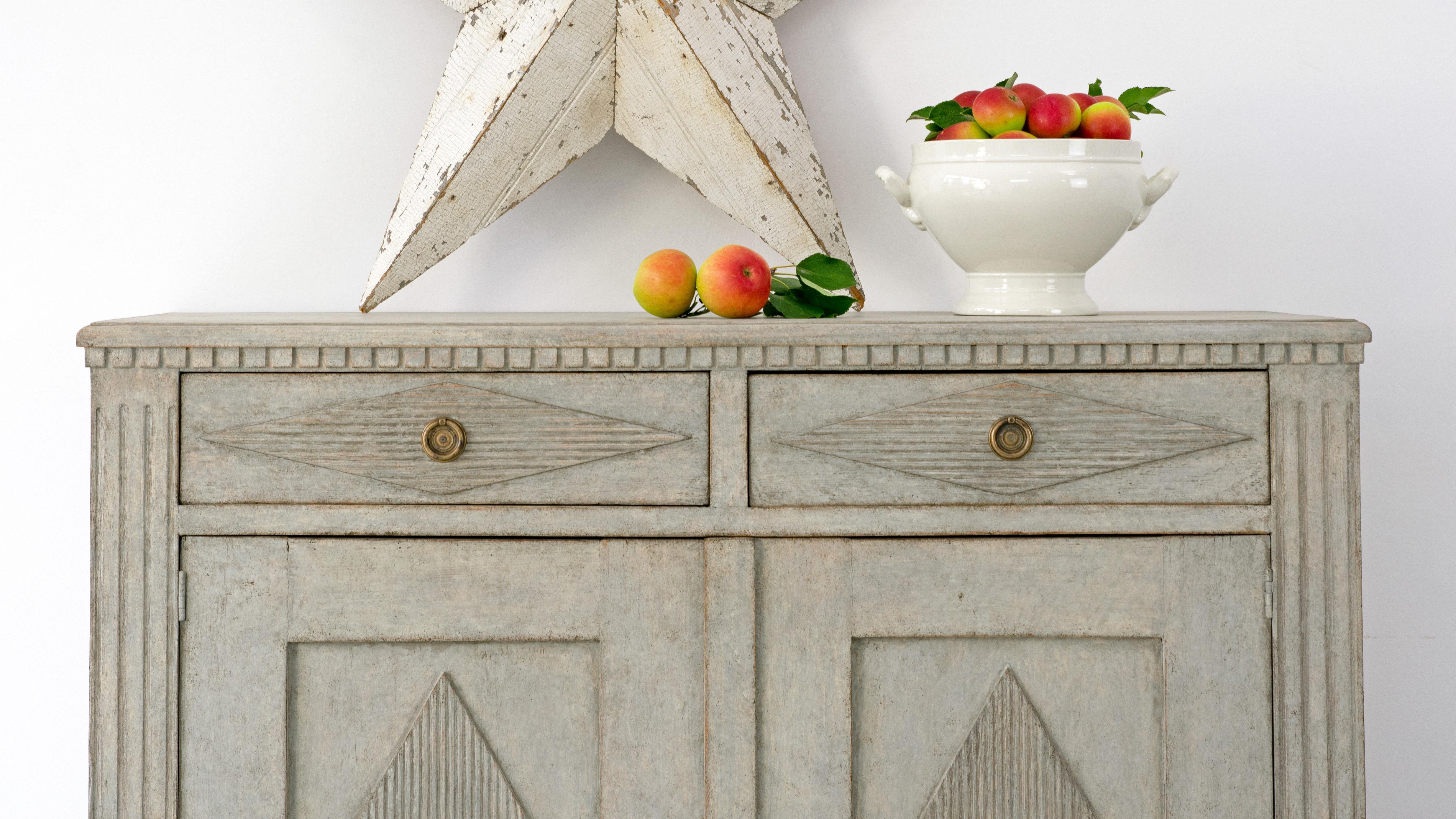 reeded wood cabinet doors