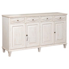 Swedish Gustavian Style 19th Century Enfilade with Reeded Diamond Motifs