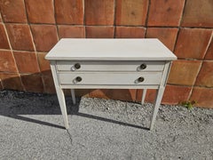 Table console suédoise de style gustavien à 2 tiroirs