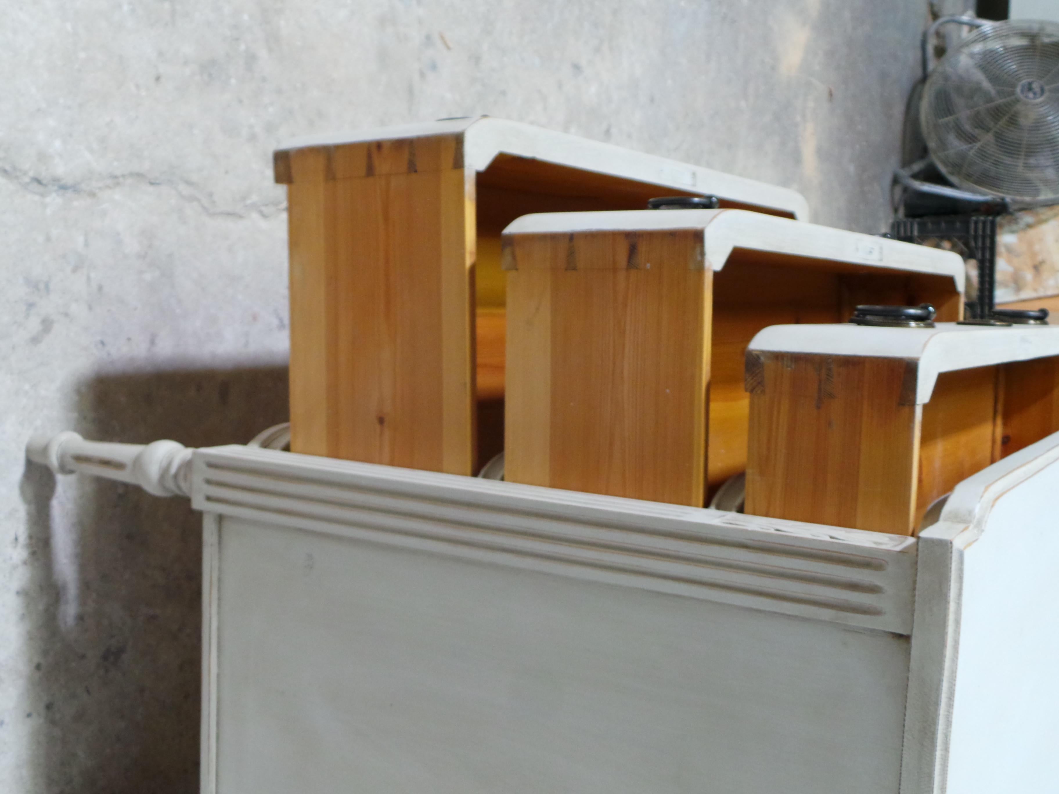 Swedish Gustavian Style 3 Drawer Chest Of Drawers 5