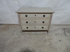 Swedish Gustavian Style 3 Drawer Chest Of Drawers