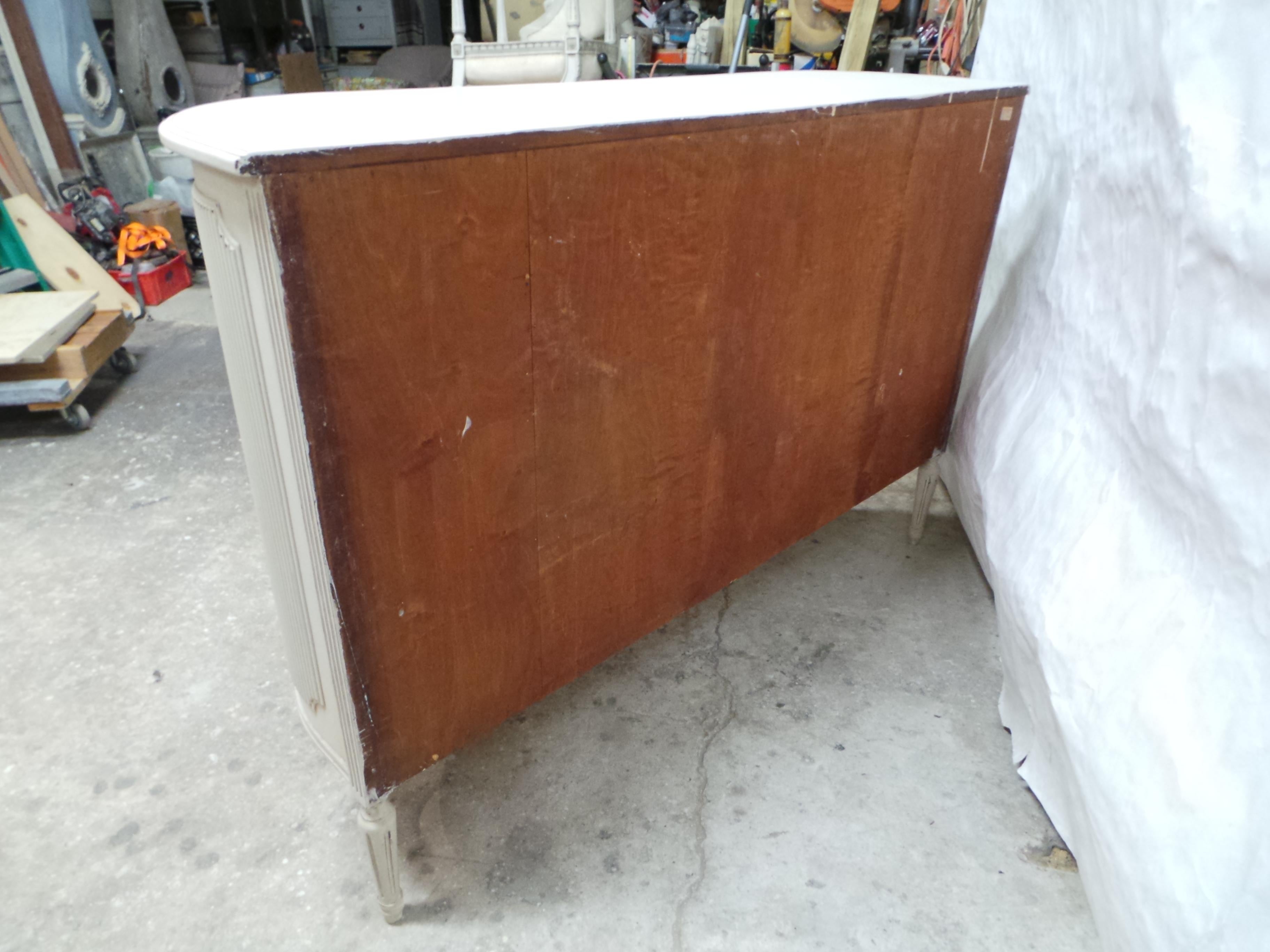 Swedish Gustavian Style 4 Door Sideboard For Sale 7