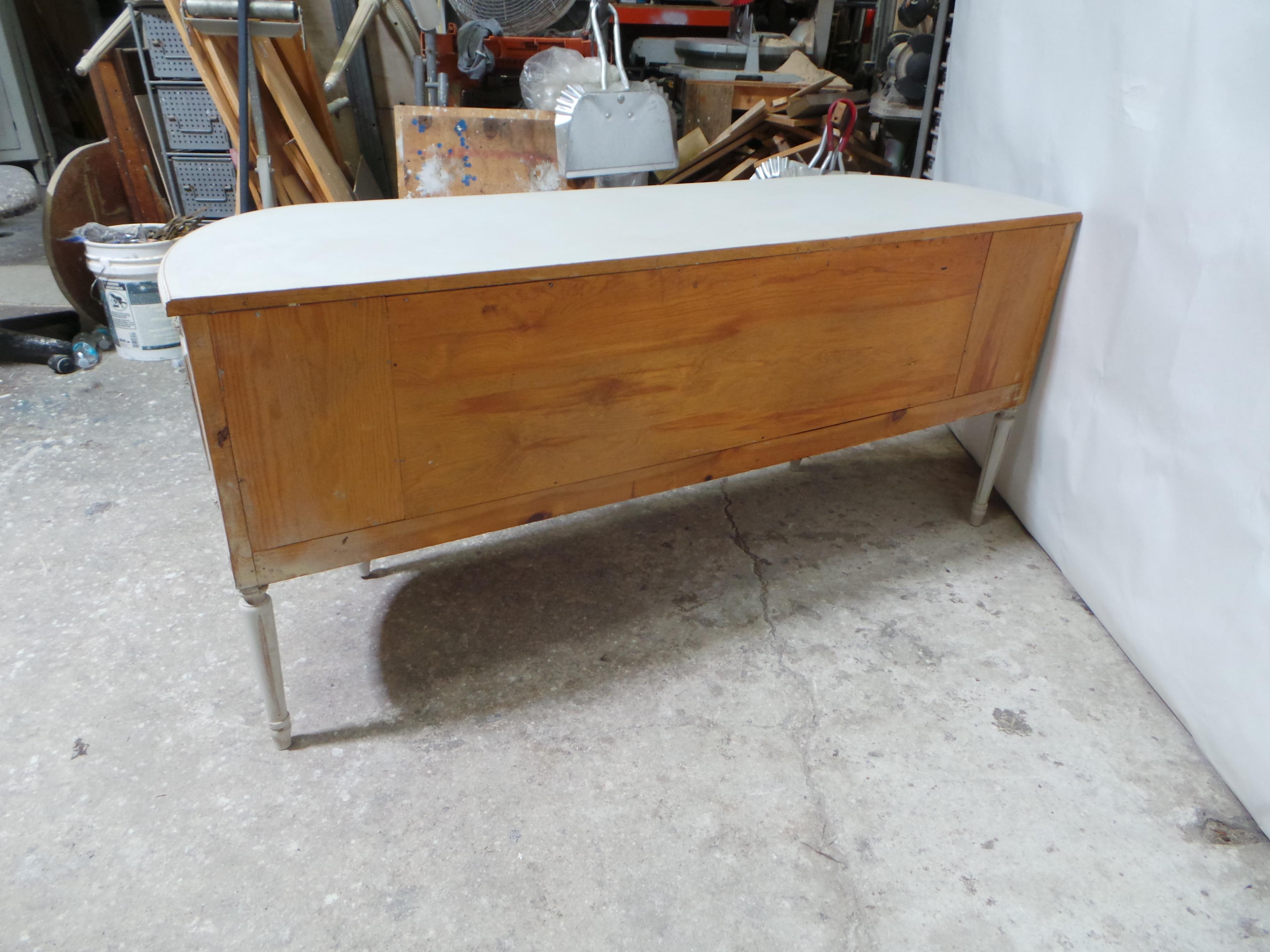 Swedish Gustavian Style 4 Drawer 2 Door Sideboard For Sale 6