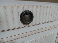 Schwedisches Sideboard im gustavianischen Stil mit 4 Schubladen und 2 Türen