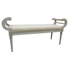 gustavian bench Swedish Gustavian Style Bench