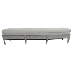 Swedish Gustavian Style Bench.