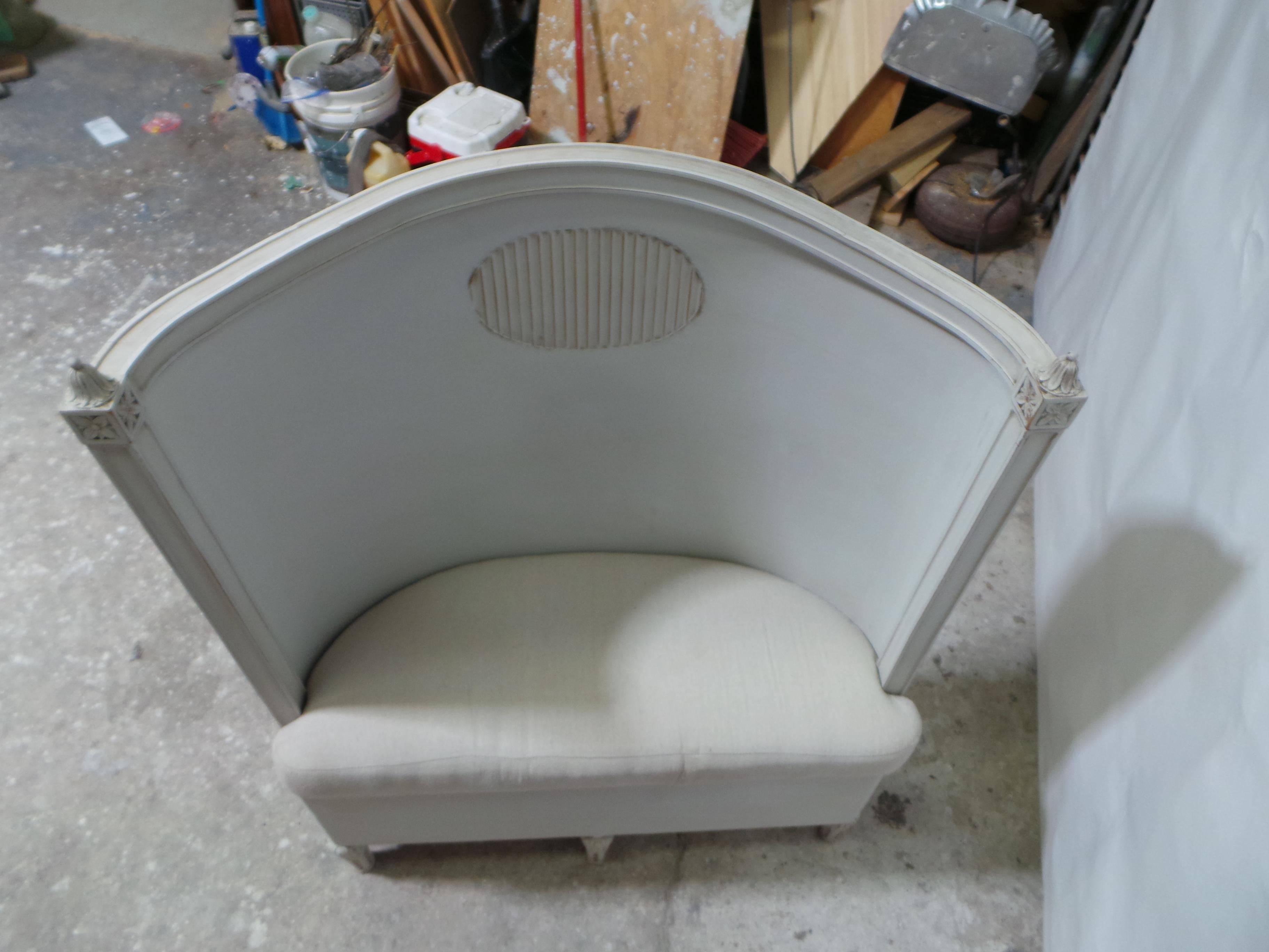 Swedish Gustavian Style Bench Unique For Sale 4